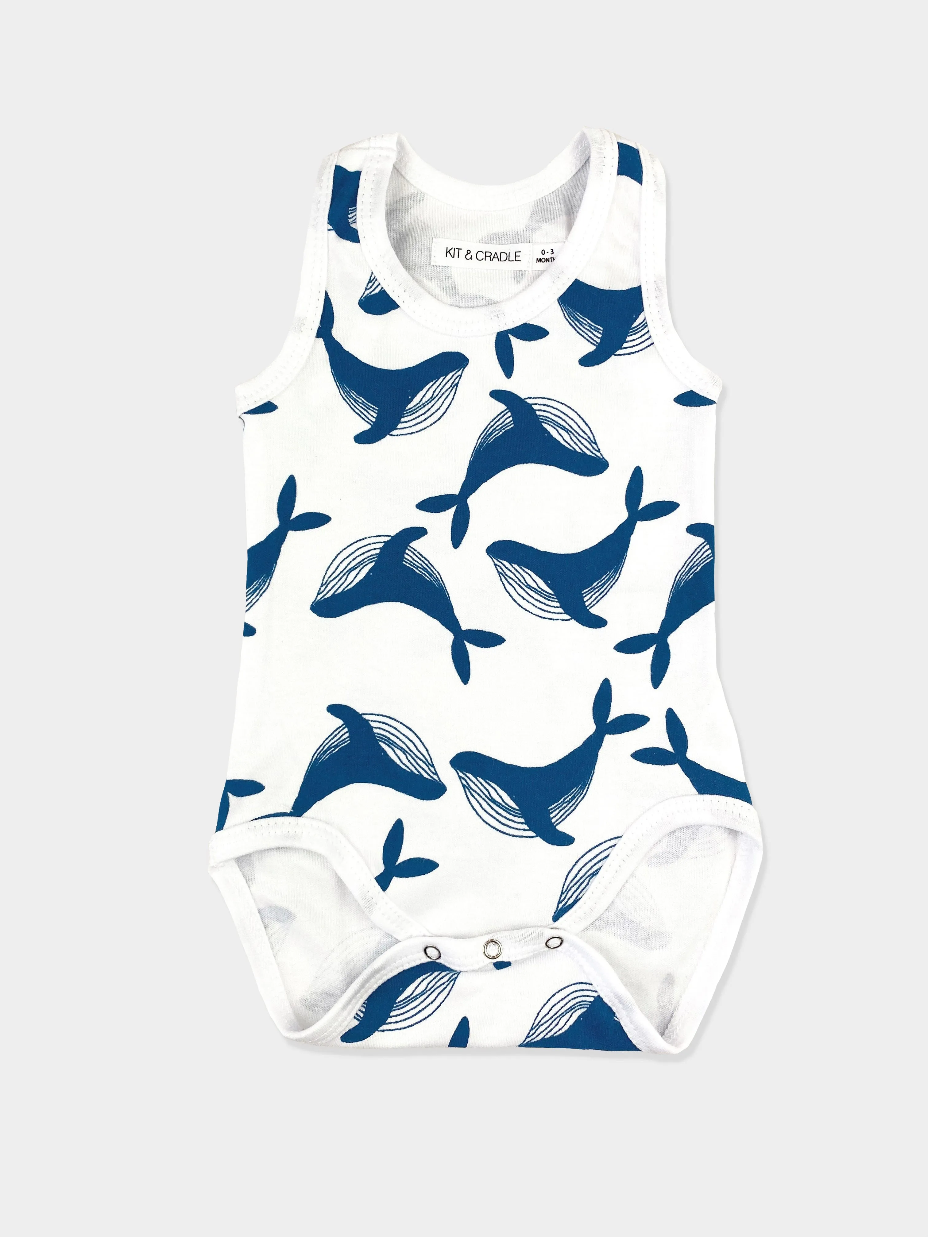 Organic Singlet Bodysuit - Whale