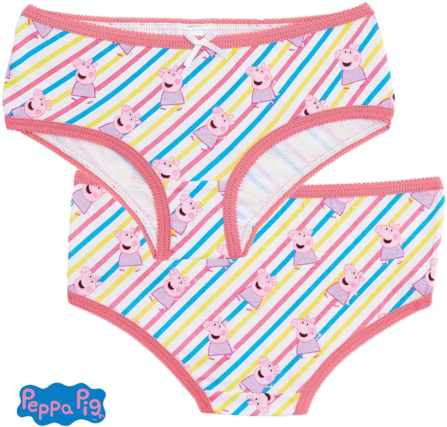 Peppa Pig Girls Knickers with Magical Unicorn Design