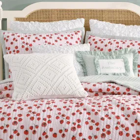 Peri Home Crochet Diamond 20in x 20in Decorative Pillow