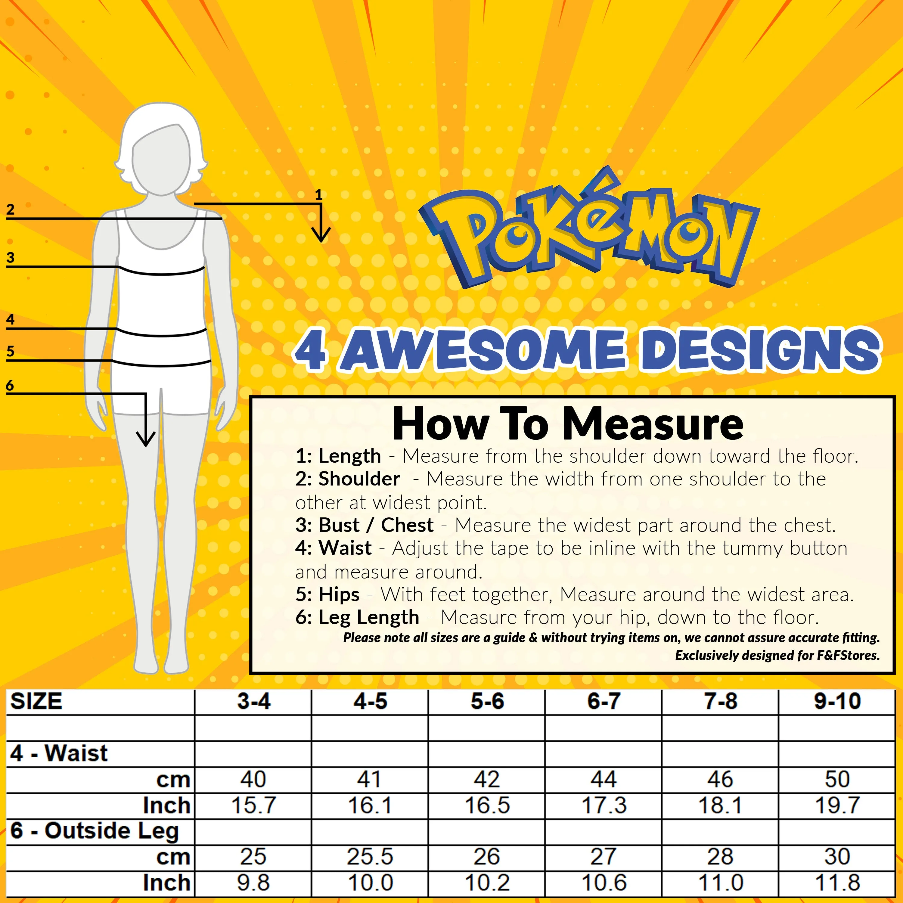 Pokemon Girls Knickers - 5 Pack