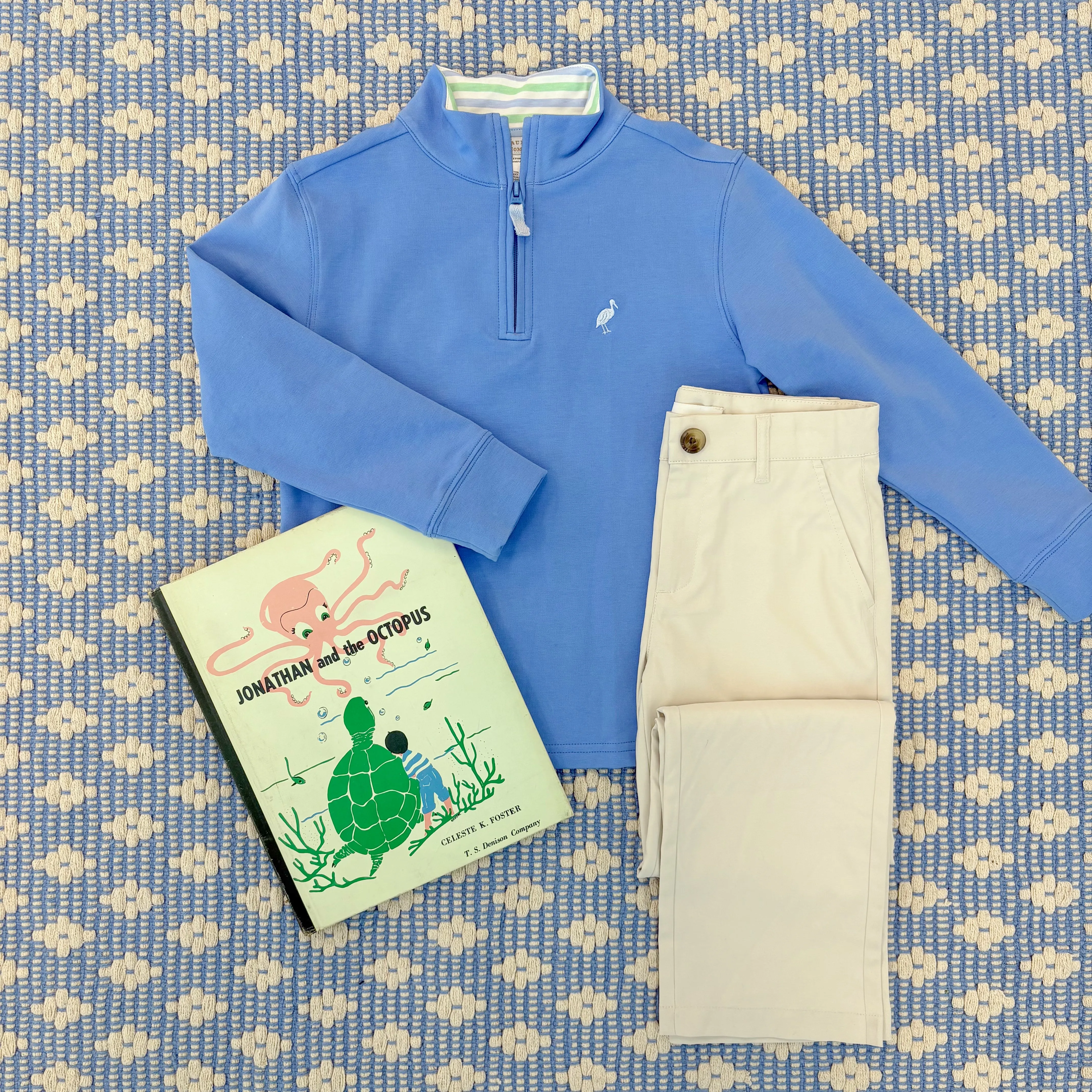Prepletic™ Prep School Pants - Saratoga Stone with Saratoga Stone Stork