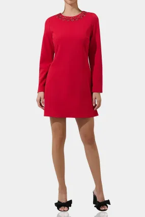 Red A-Line Mini Dress