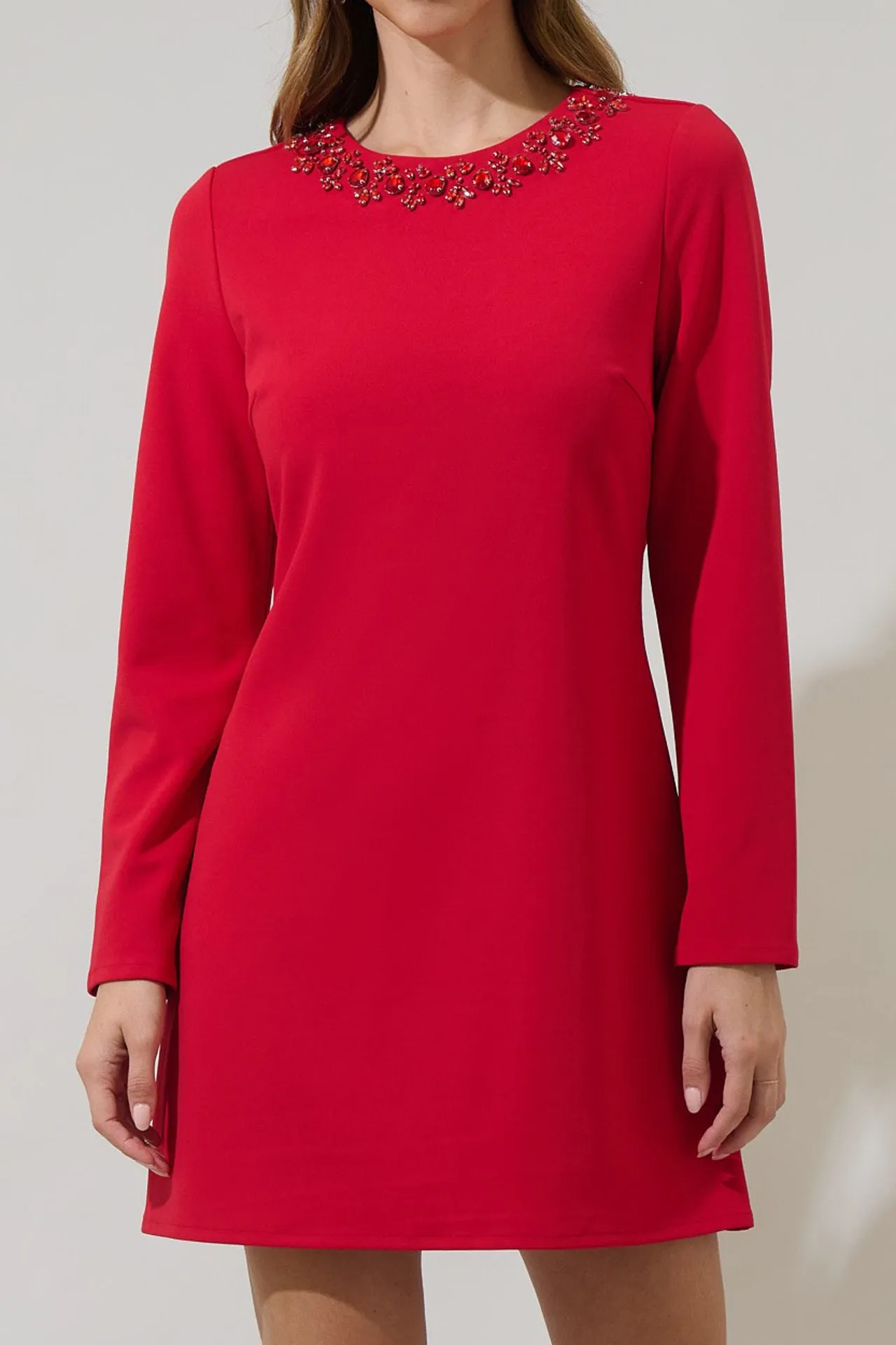 Red A-Line Mini Dress