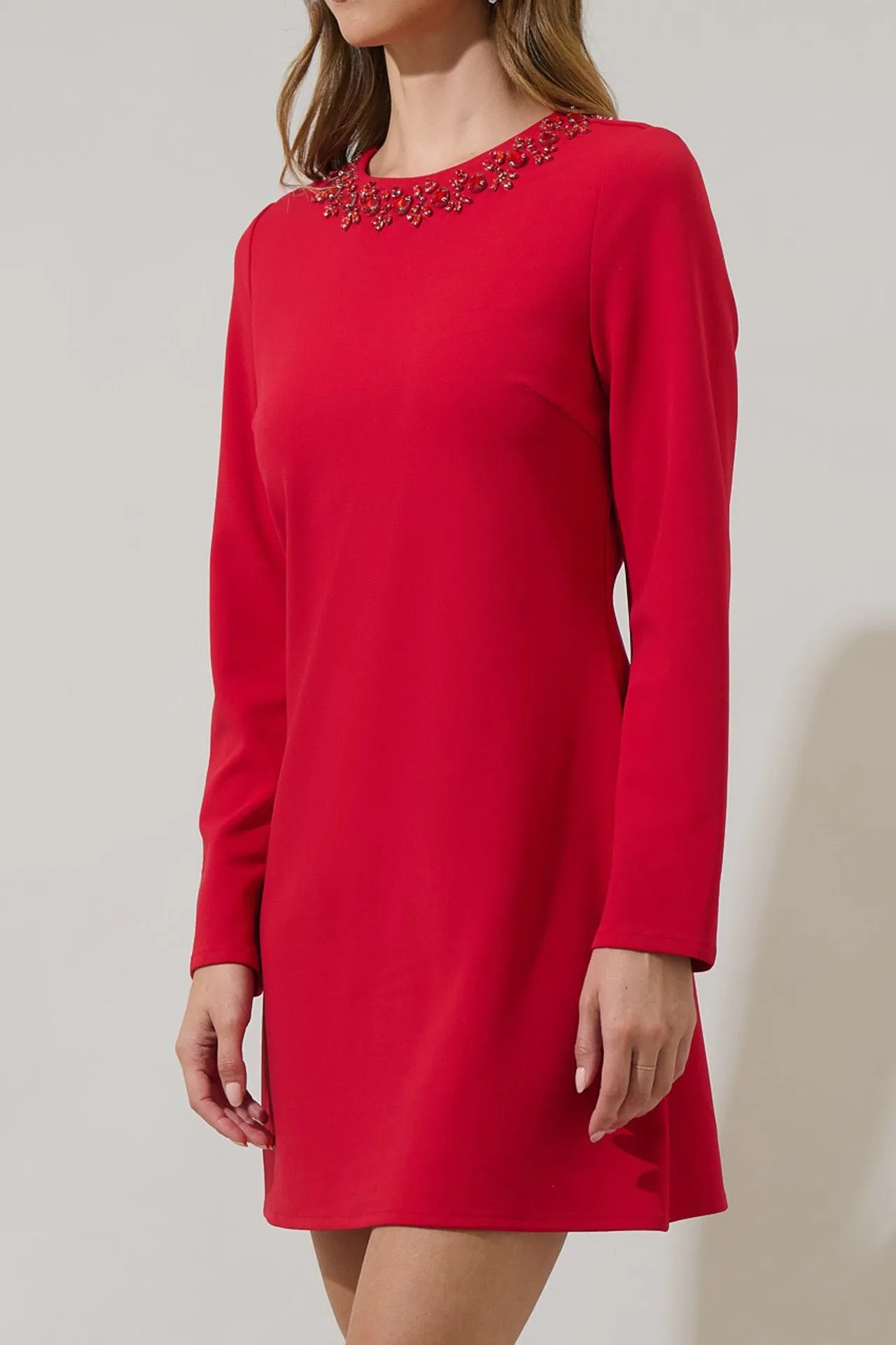 Red A-Line Mini Dress