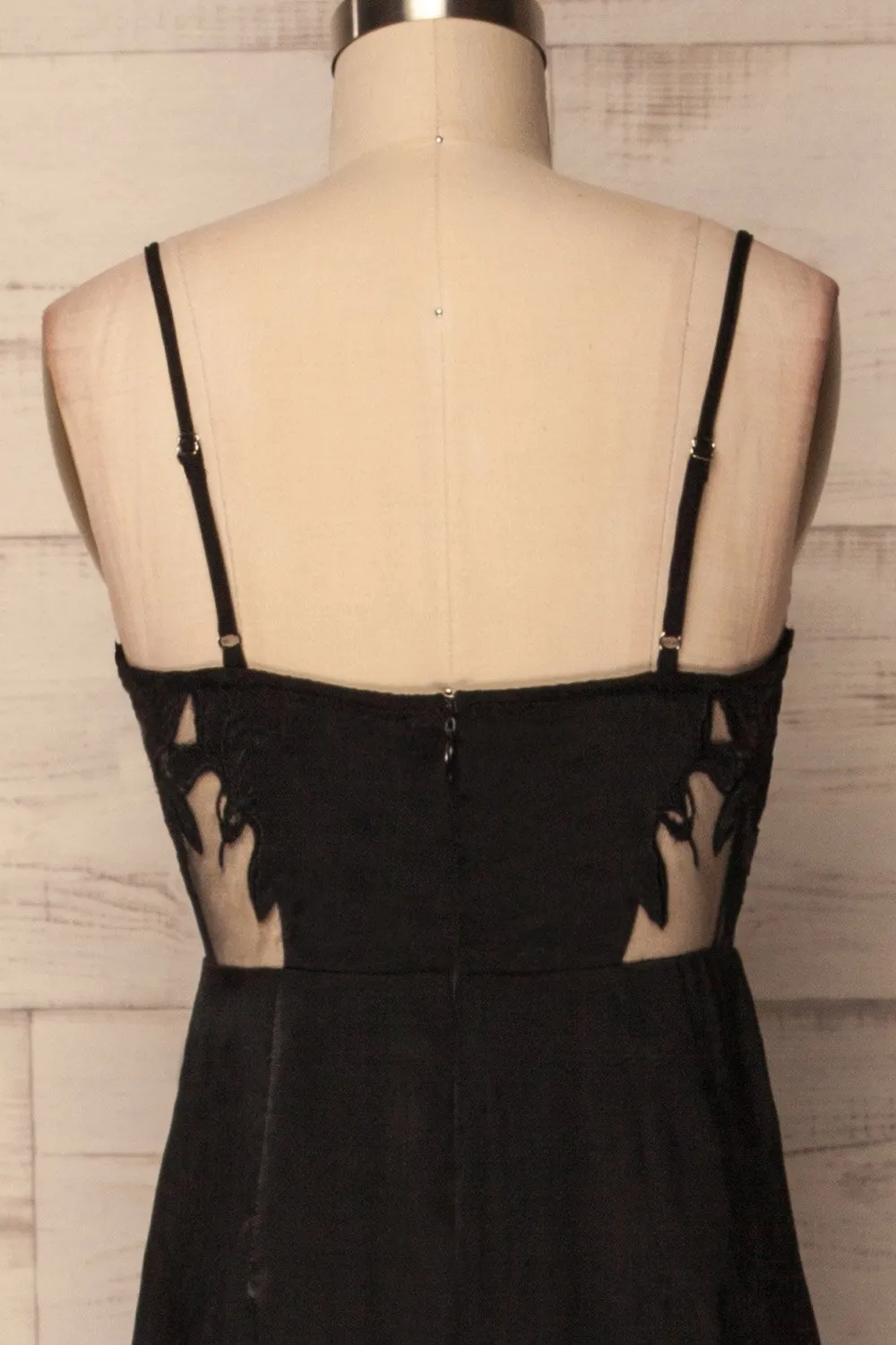 Riachos | Black Silky Dress