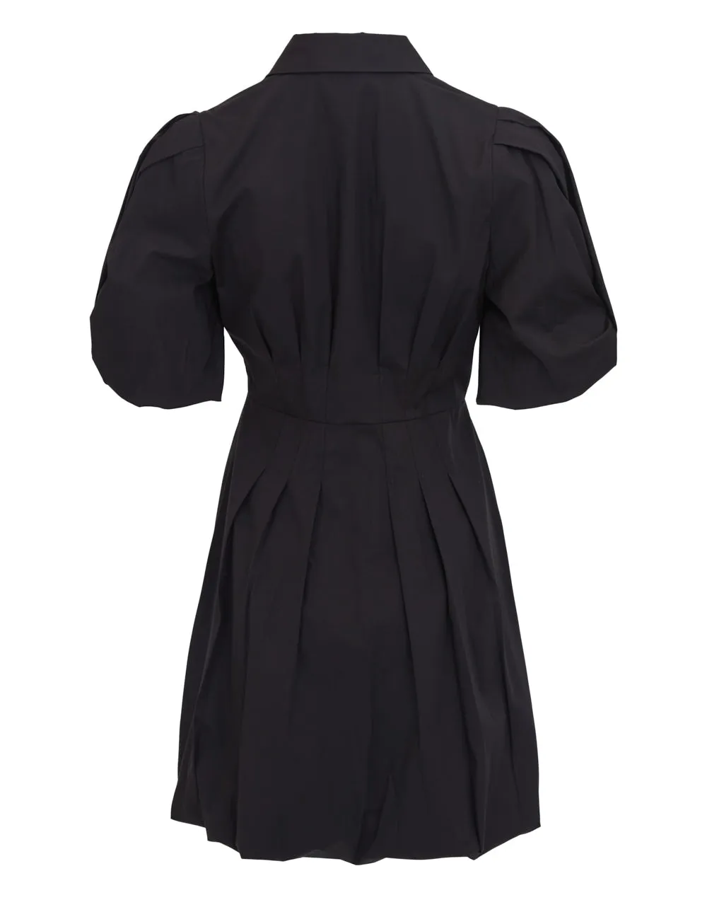 Silky Stretch Poplin Collr Dress