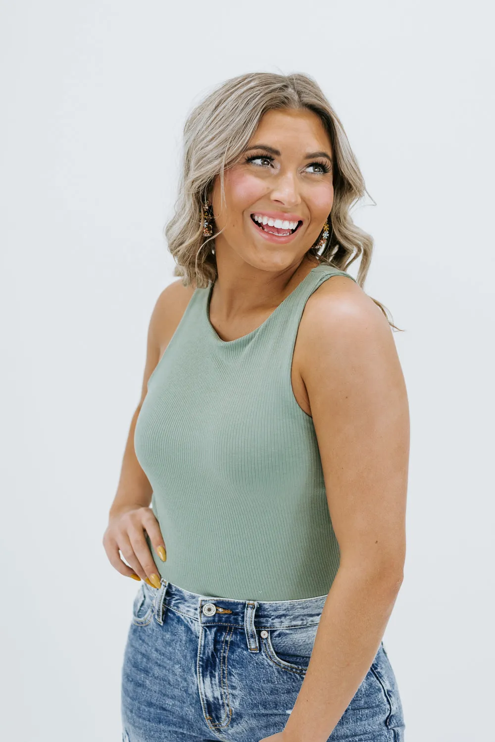 Something Simple Bodysuit , Green
