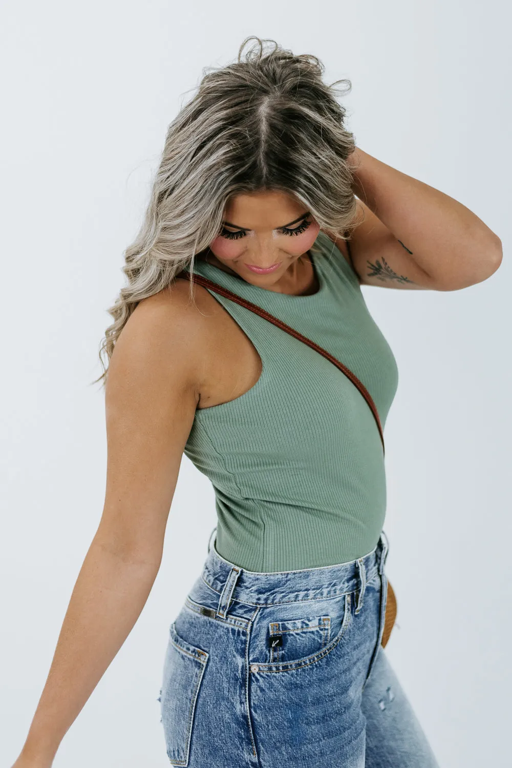 Something Simple Bodysuit , Green