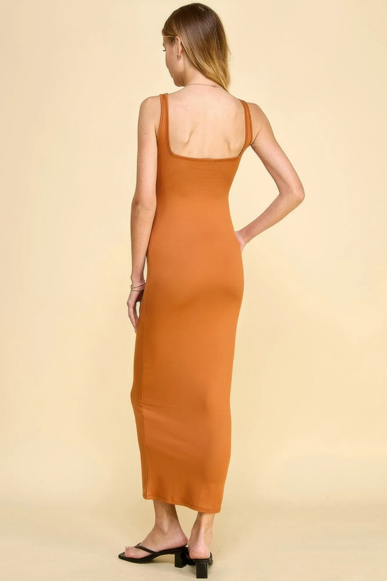 Square Neck Tank Maxi Dress