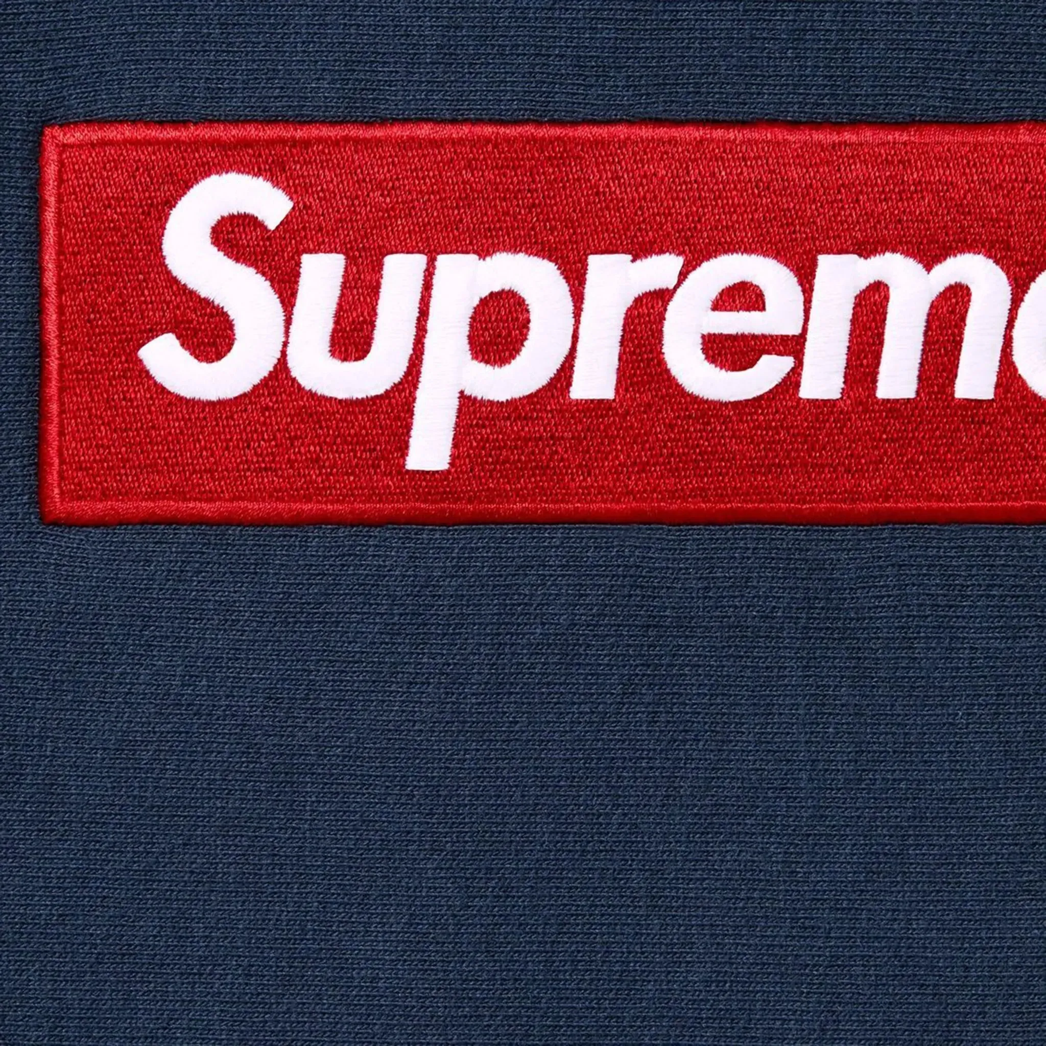 Supreme Box Logo Navy Hoodie (FW24)