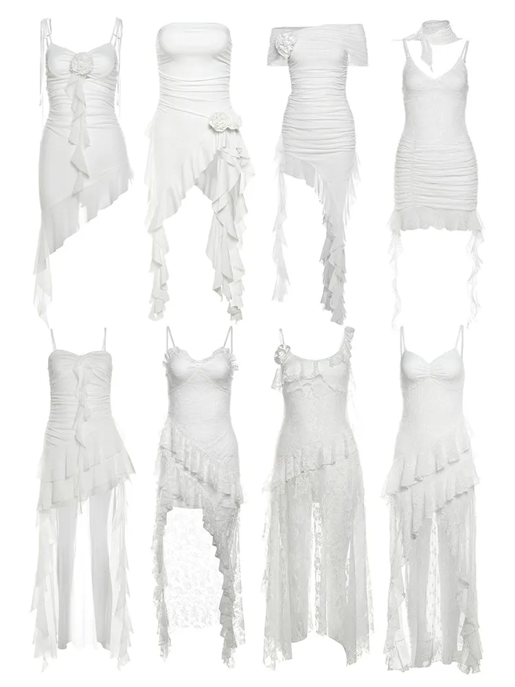 Sweet and Spicy Suspender Bandeau Dress (LACE)