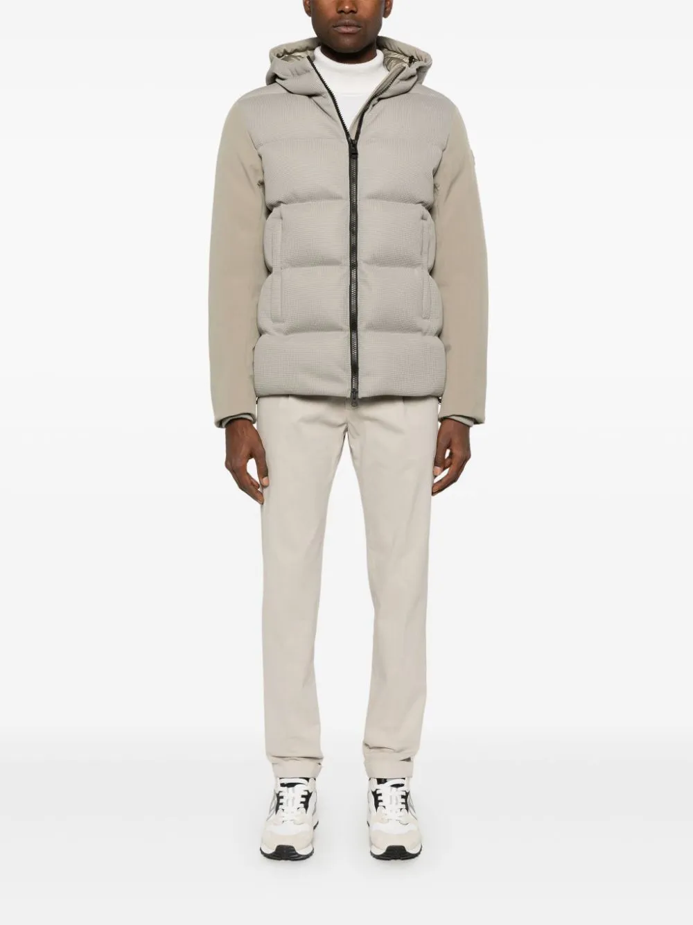 technical fisherman's down jacket