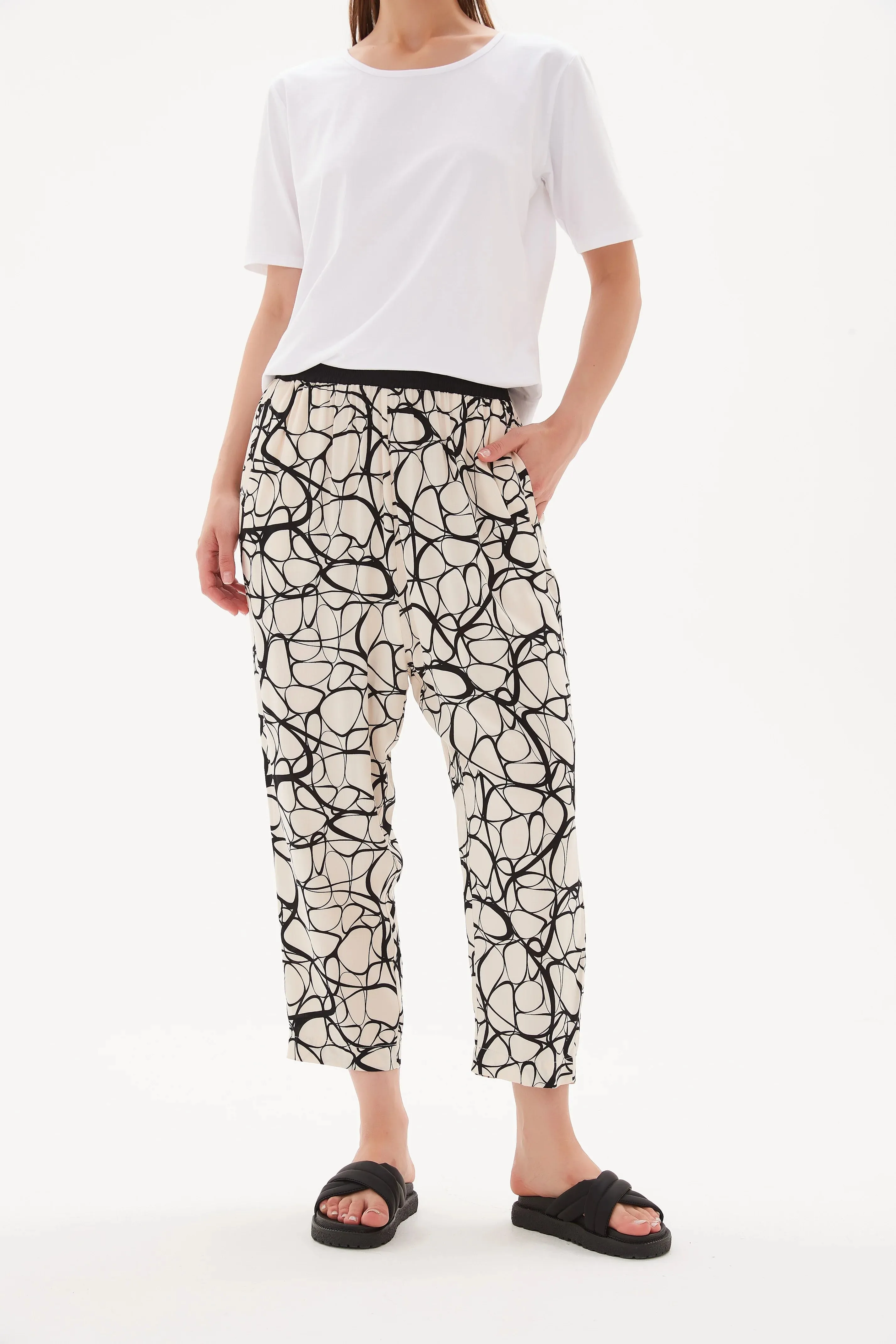 Tirelli Drop Crotch Contrast Pant