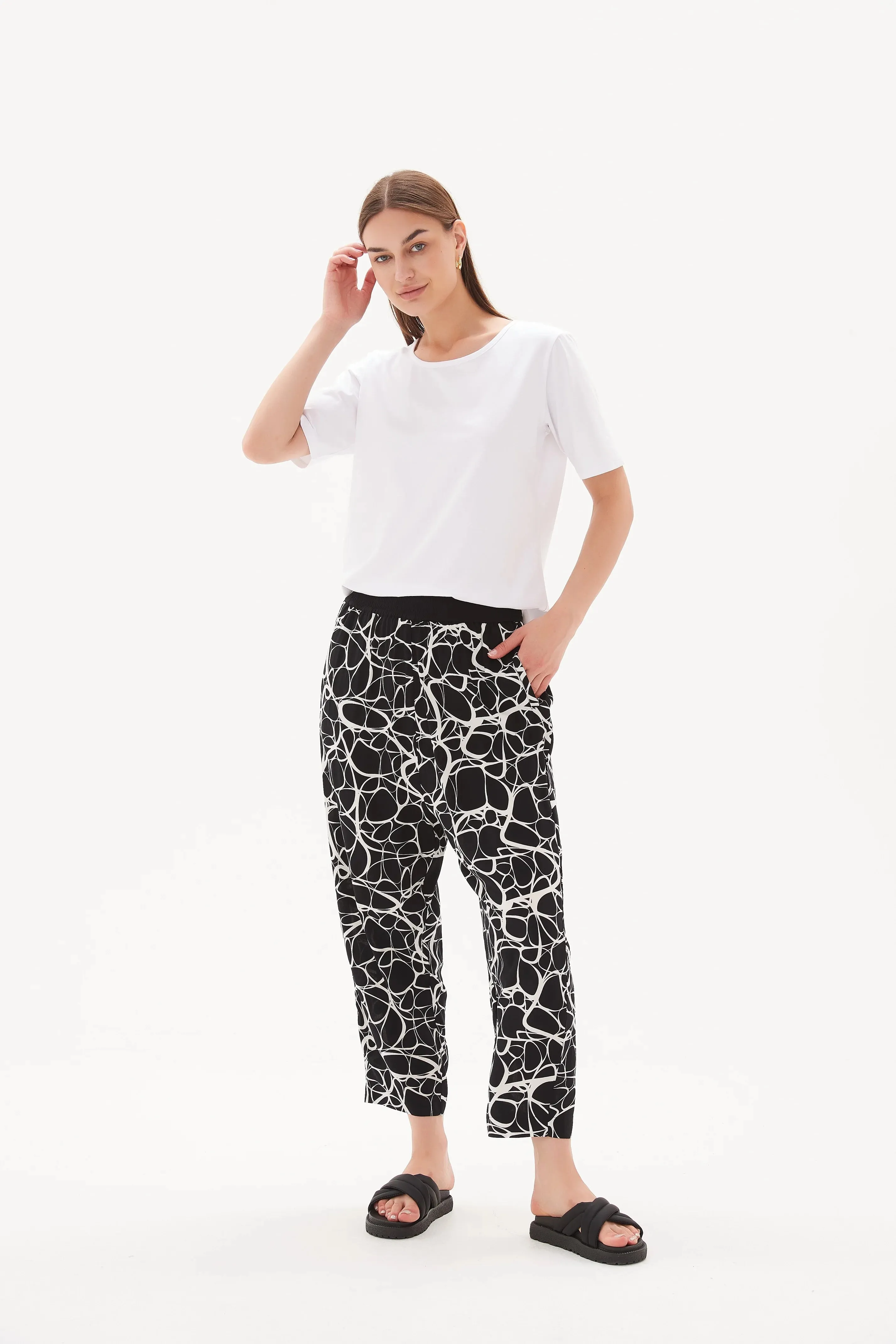 Tirelli Drop Crotch Contrast Pant