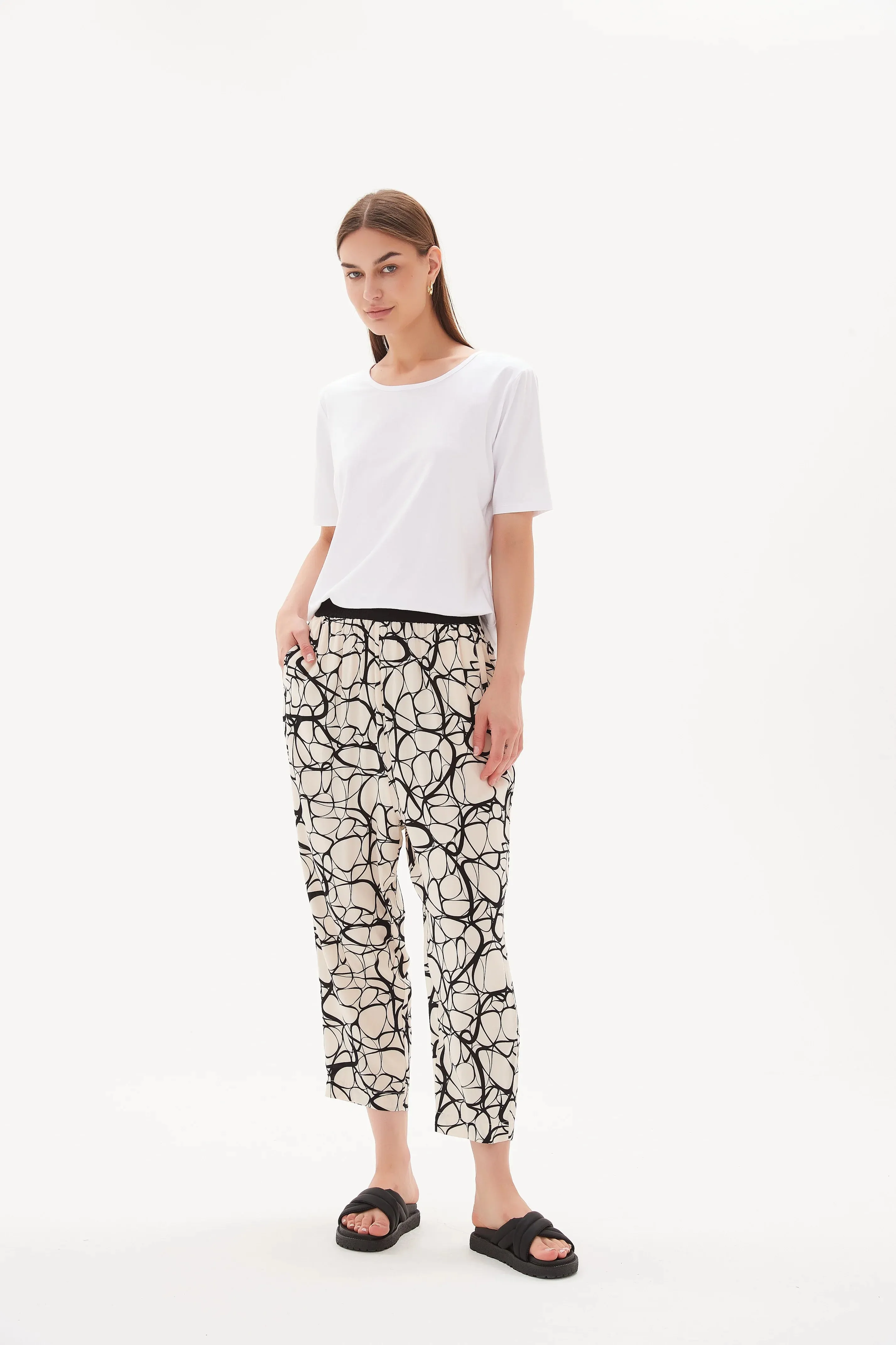Tirelli Drop Crotch Contrast Pant