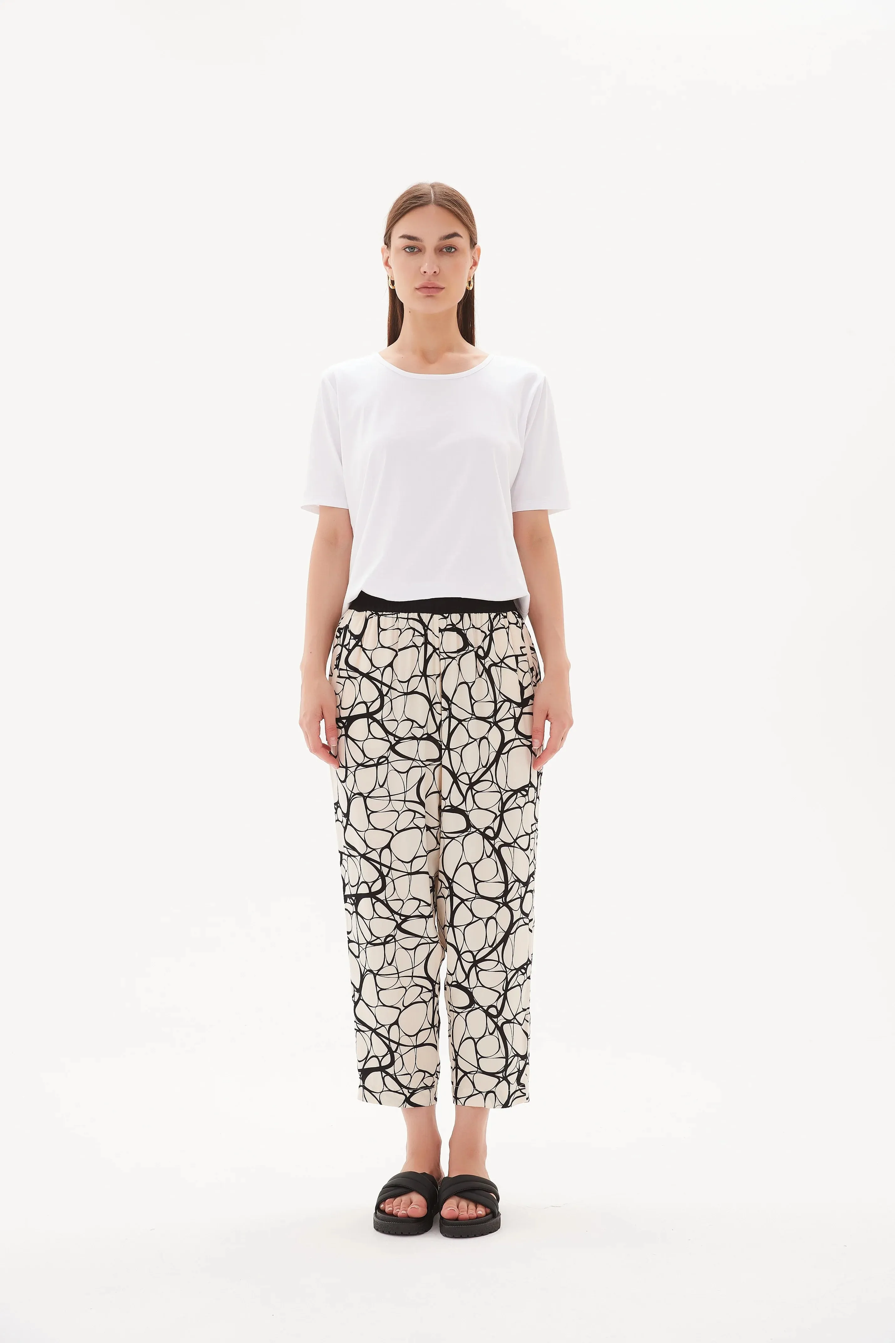Tirelli Drop Crotch Contrast Pant