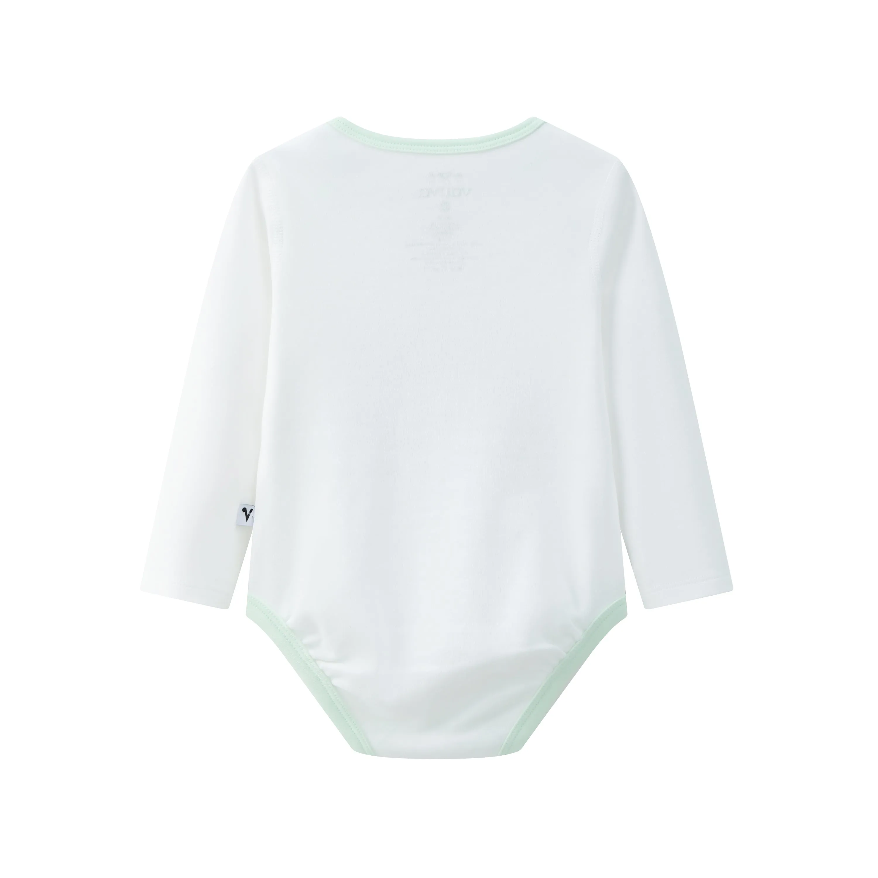 Vauva BBNS - Baby Anti-bacterial Organic Cotton Bodysuits (2-pack Green/Strips)