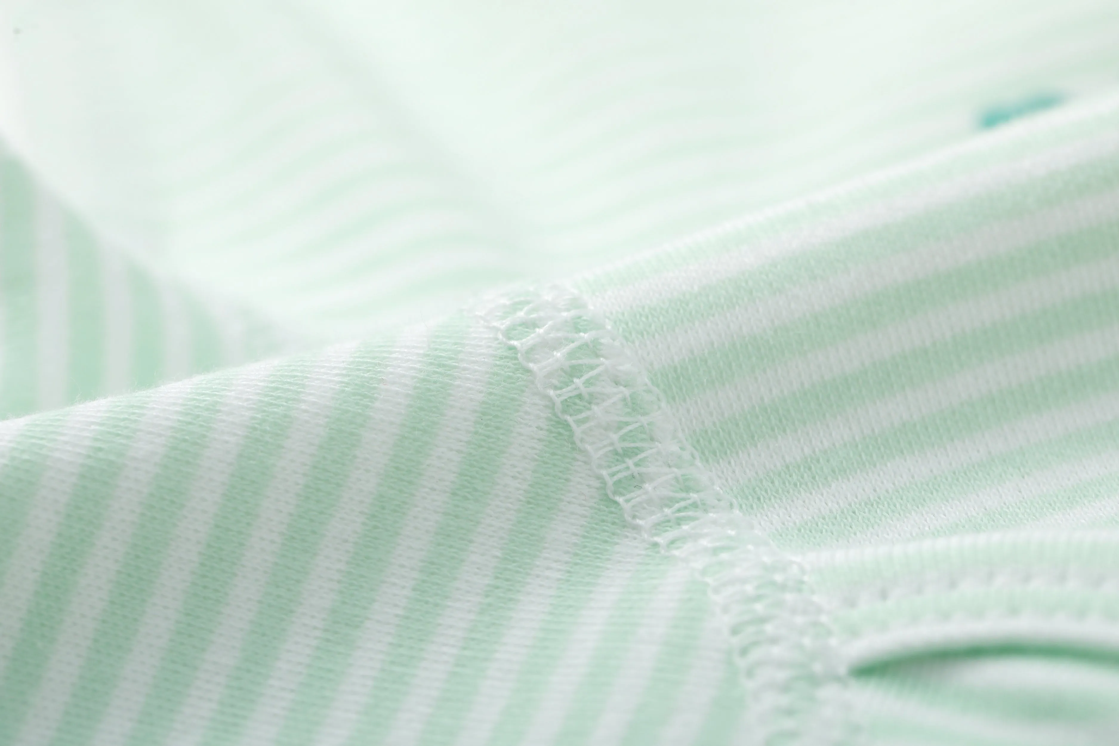 Vauva BBNS - Baby Anti-bacterial Organic Cotton Bodysuits (2-pack Green/Strips)