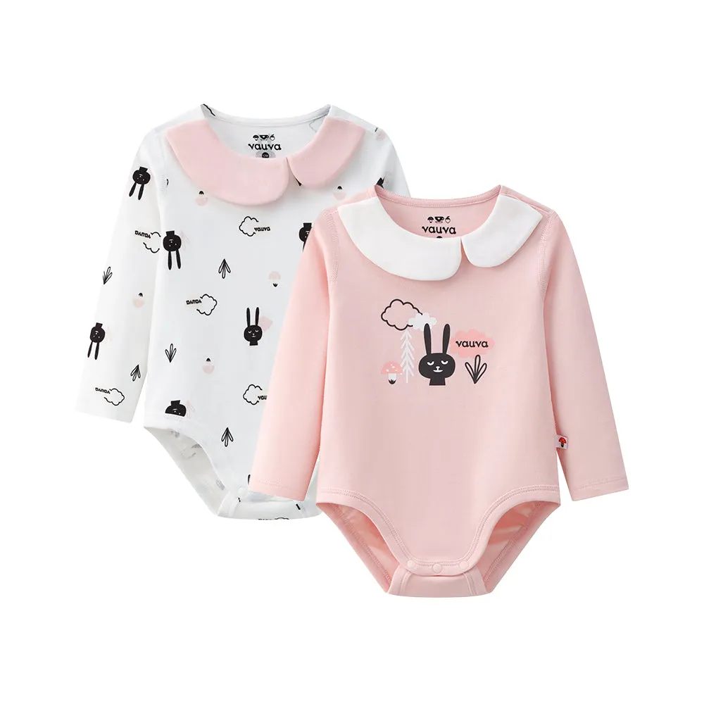 Vauva BBNS - Baby Anti-bacterial Organic Cotton Bodysuits (2-pack)