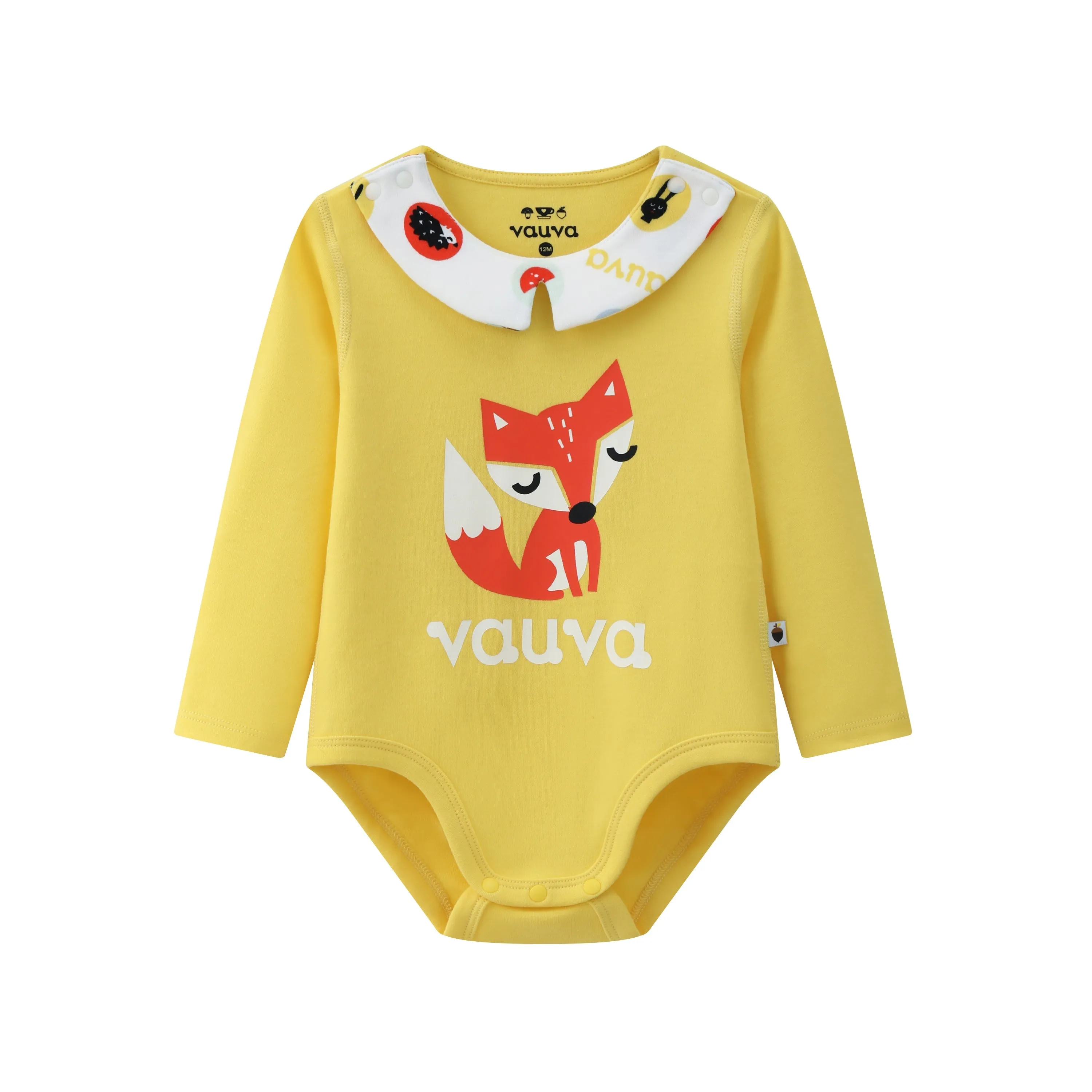 Vauva BBNS - Baby Organic Cotton Crew Neck Bodysuits (2-Pack)