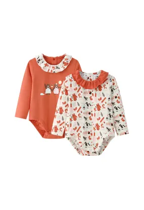 Vauva BBNS Festival Edition - Organic Cotton Lotus Collar Bodysuits (2-pack)