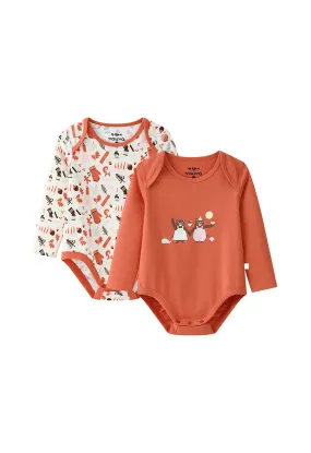 Vauva BBNS Festival Edition - Organic Cotton Print Pattern Bodysuits (2-pack)