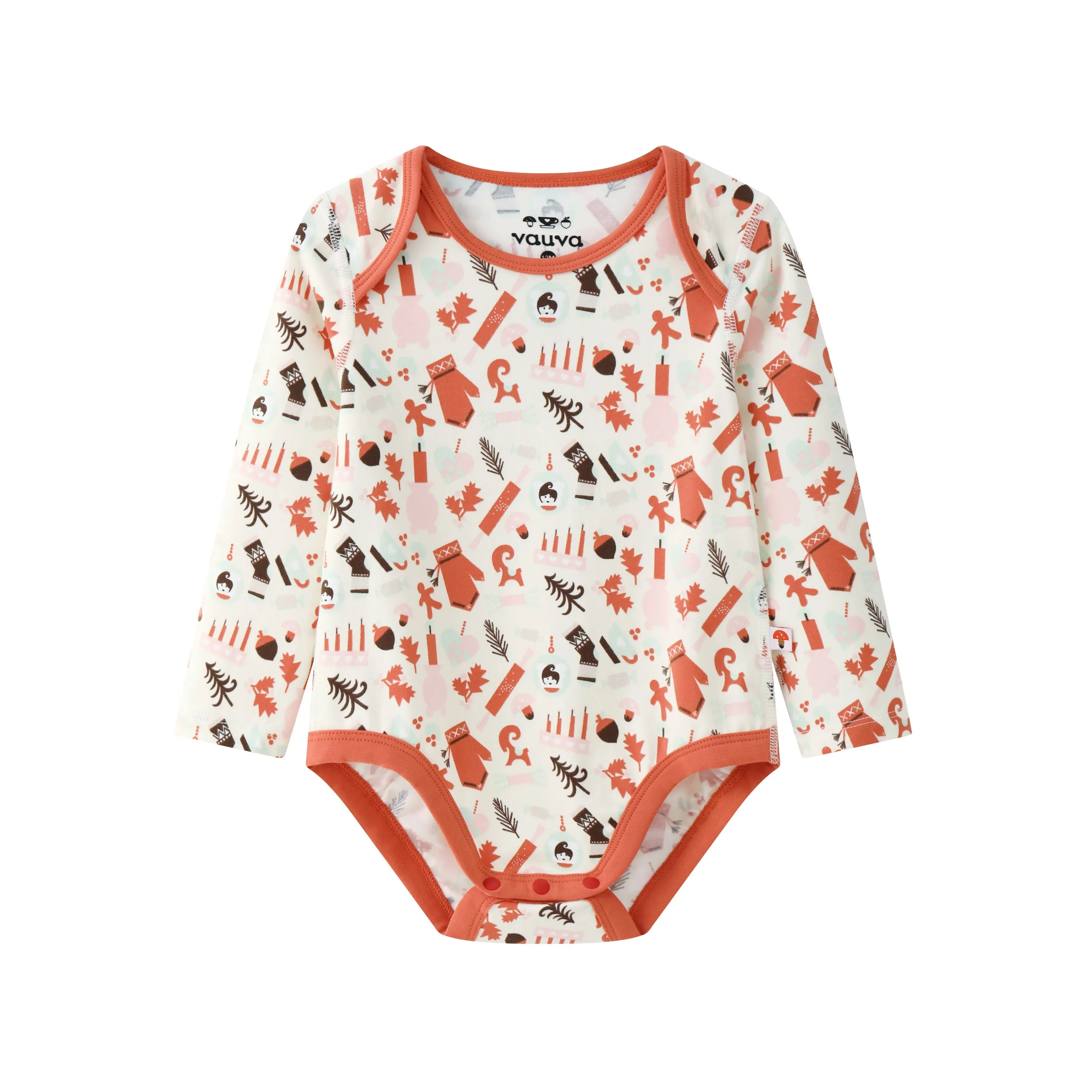 Vauva BBNS Festival Edition - Organic Cotton Print Pattern Bodysuits (2-pack)