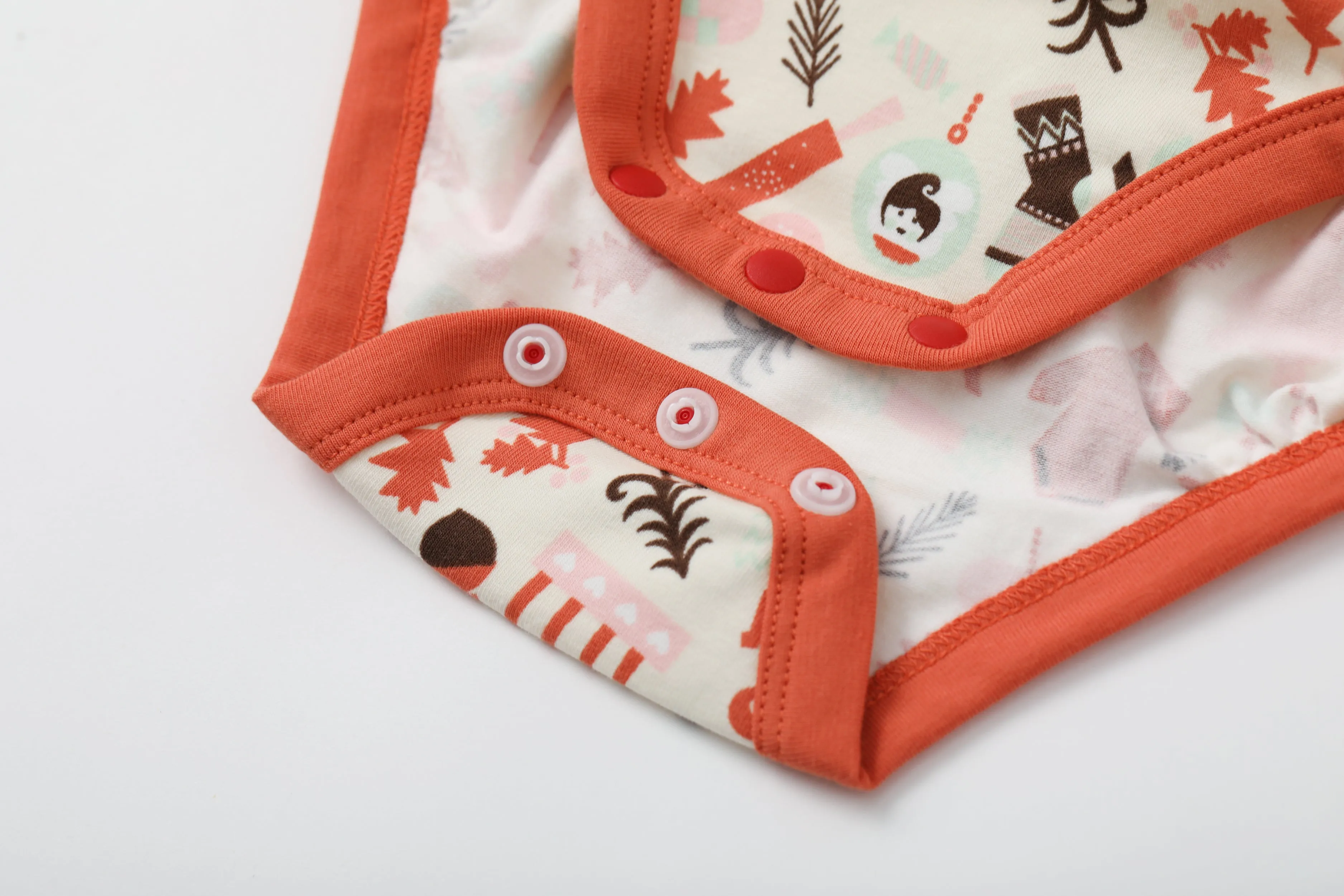 Vauva BBNS Festival Edition - Organic Cotton Print Pattern Bodysuits (2-pack)