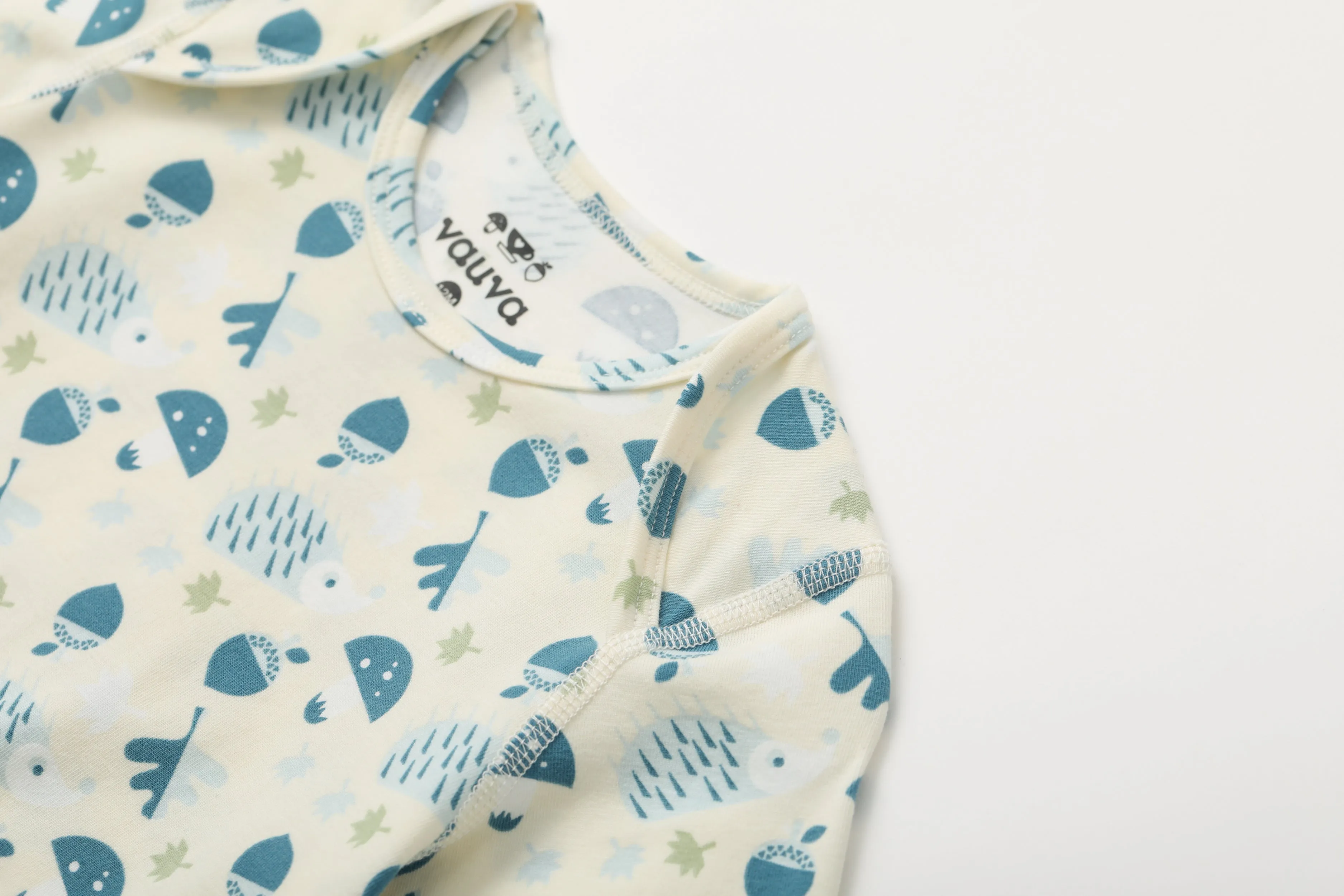 Vauva BBNS Forest Series - Organic Cotton Mushroom Print Bodysuits (2-pack)