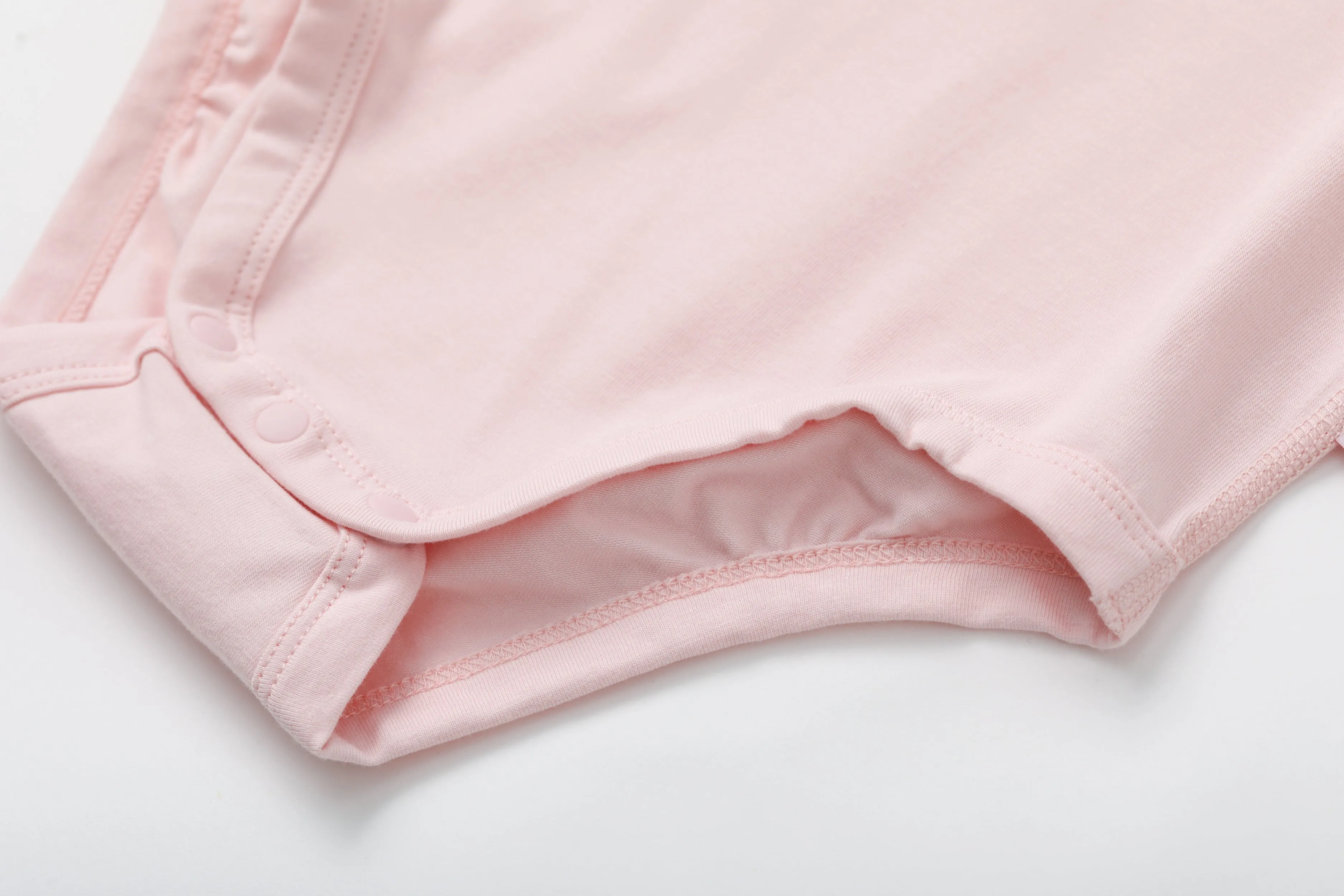 Vauva BBNS - Organic Cotton Pink Long-sleeved Bodysuits (2-pack)