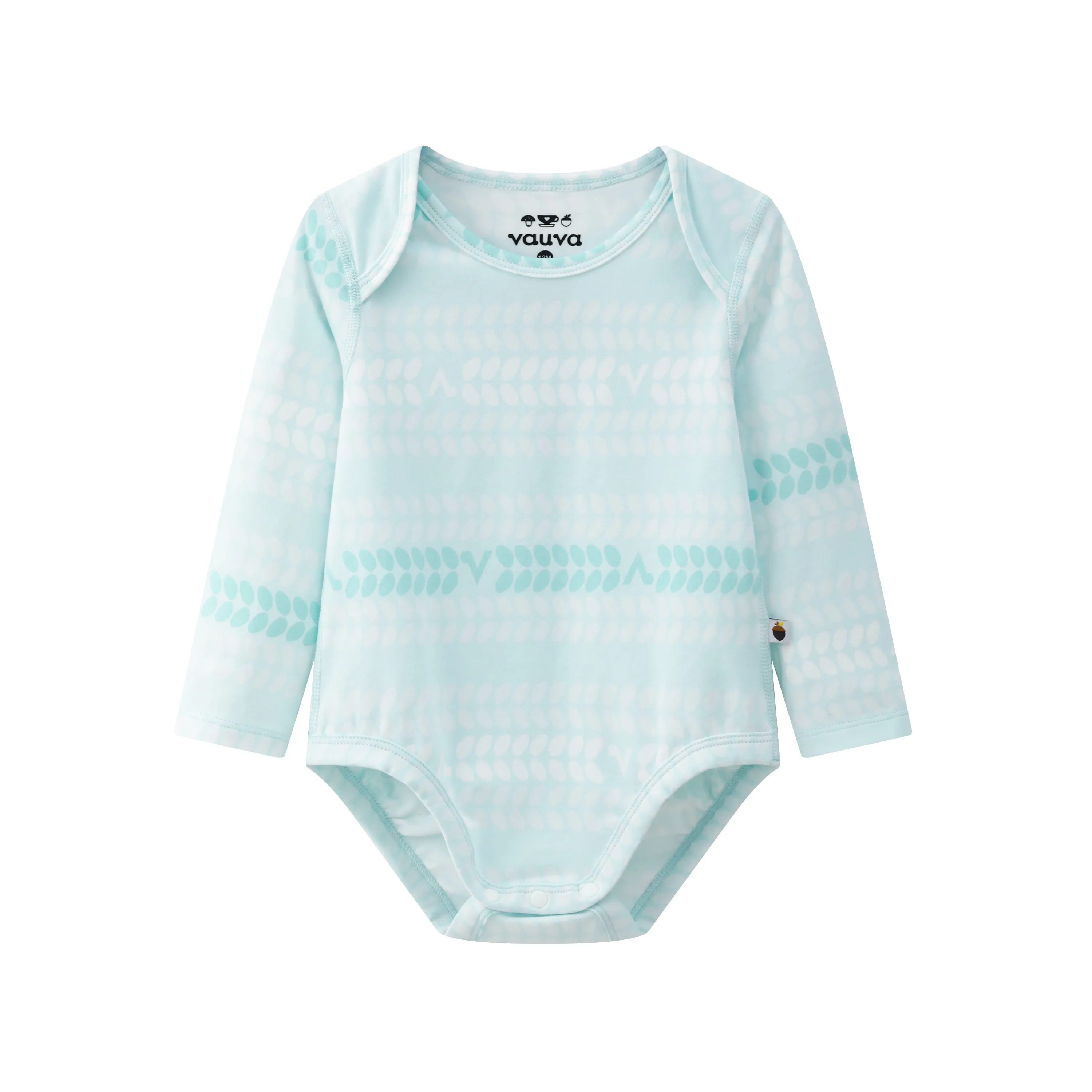 Vauva BBNS - Organic Cotton Print Pattern Bodysuits (2-pack)