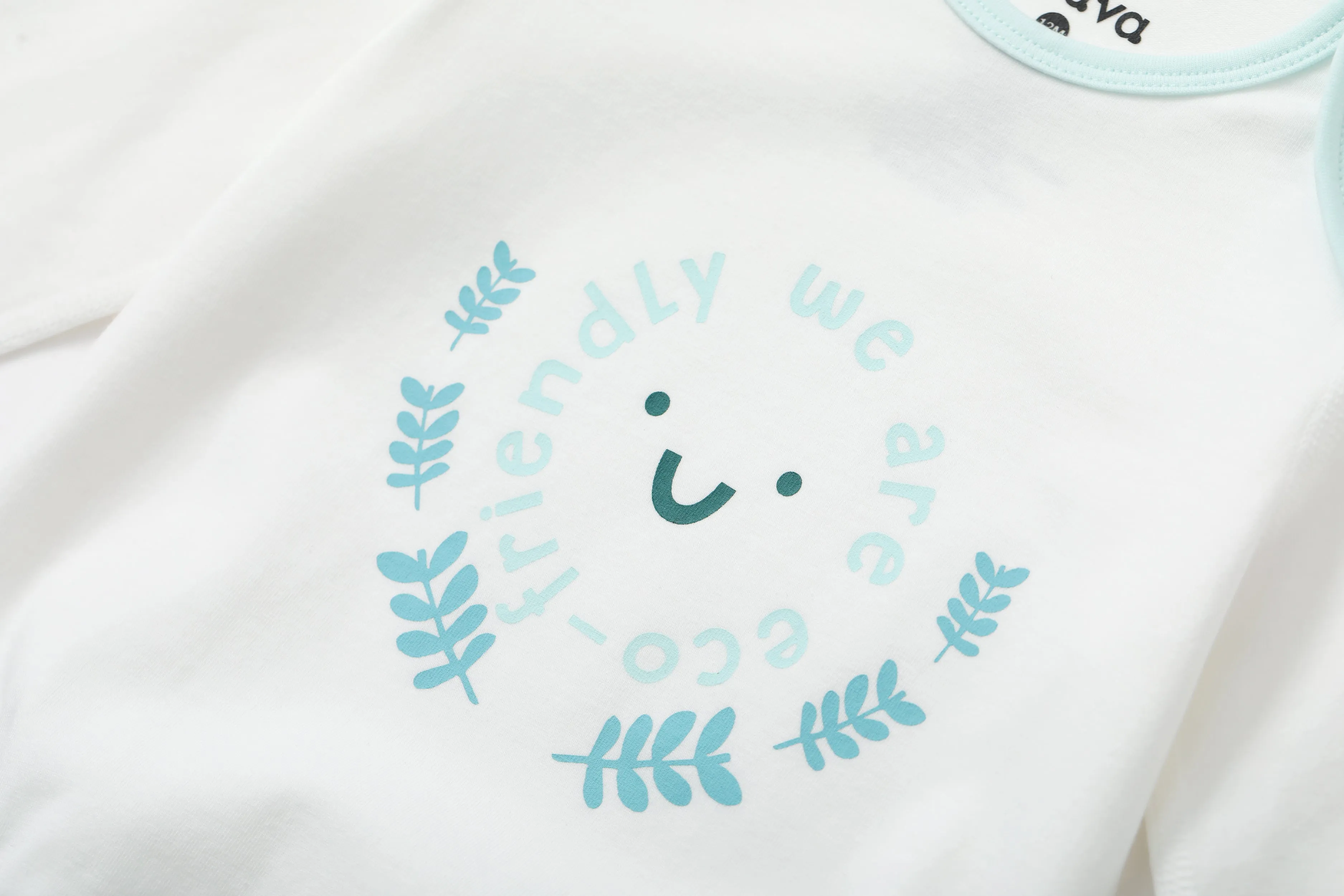 Vauva BBNS - Organic Cotton Print Pattern Bodysuits (2-pack)