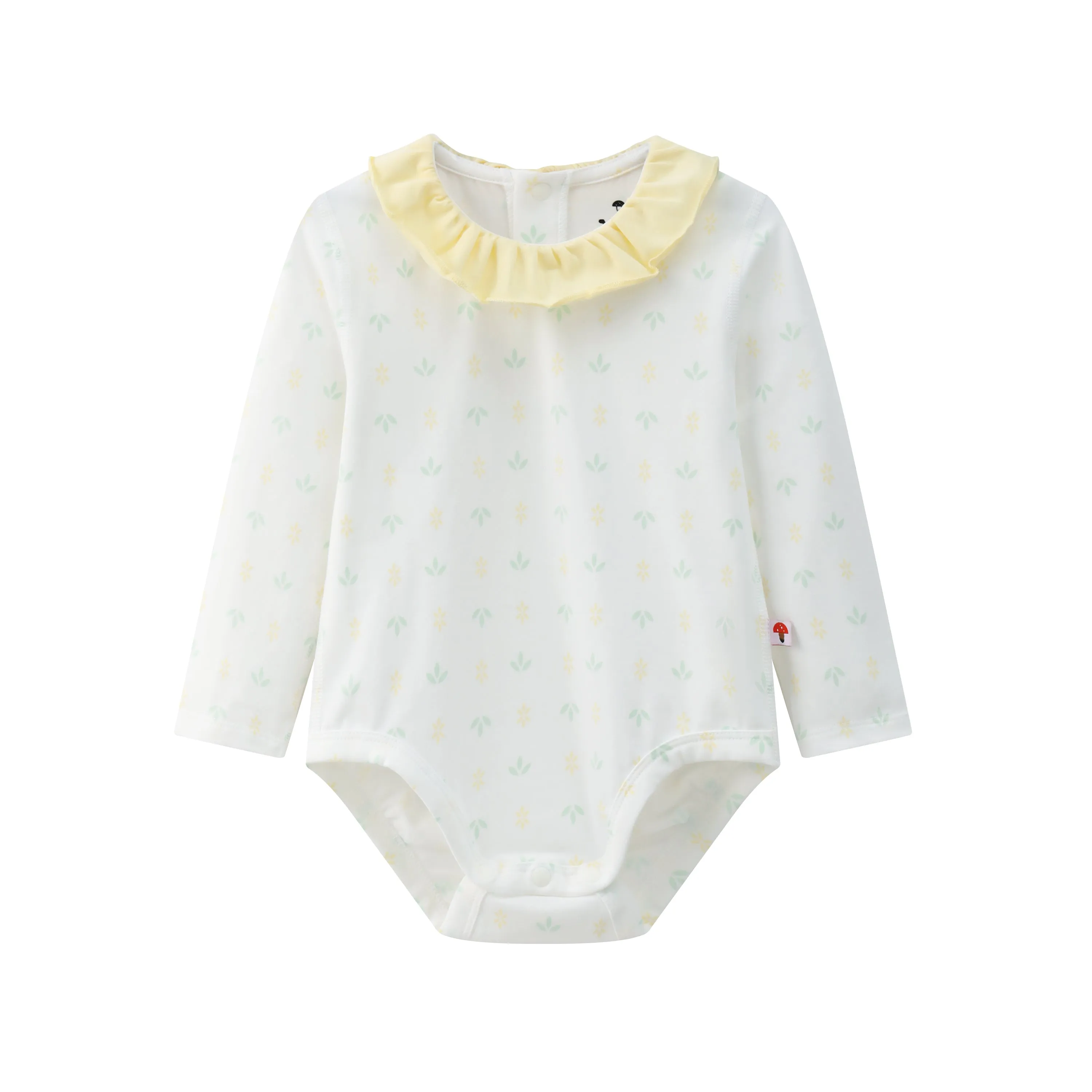 Vauva BBNS - Organic Cotton Ruffle Collar Bodysuits (2-pack)