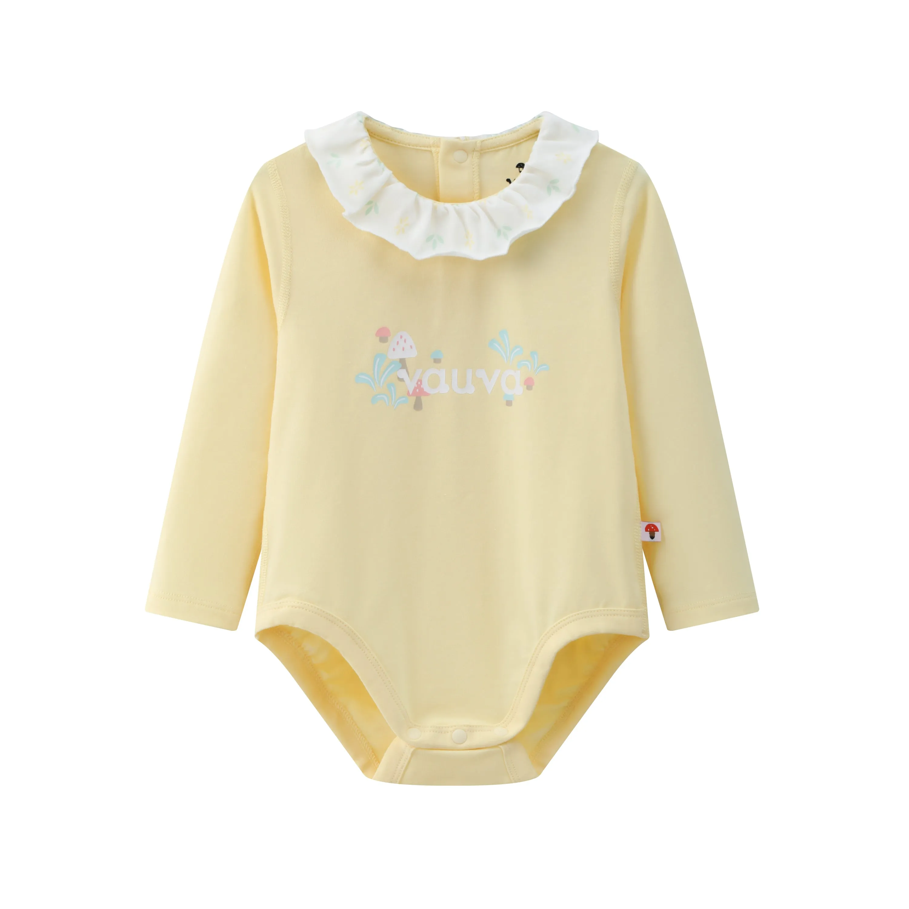 Vauva BBNS - Organic Cotton Ruffle Collar Bodysuits (2-pack)