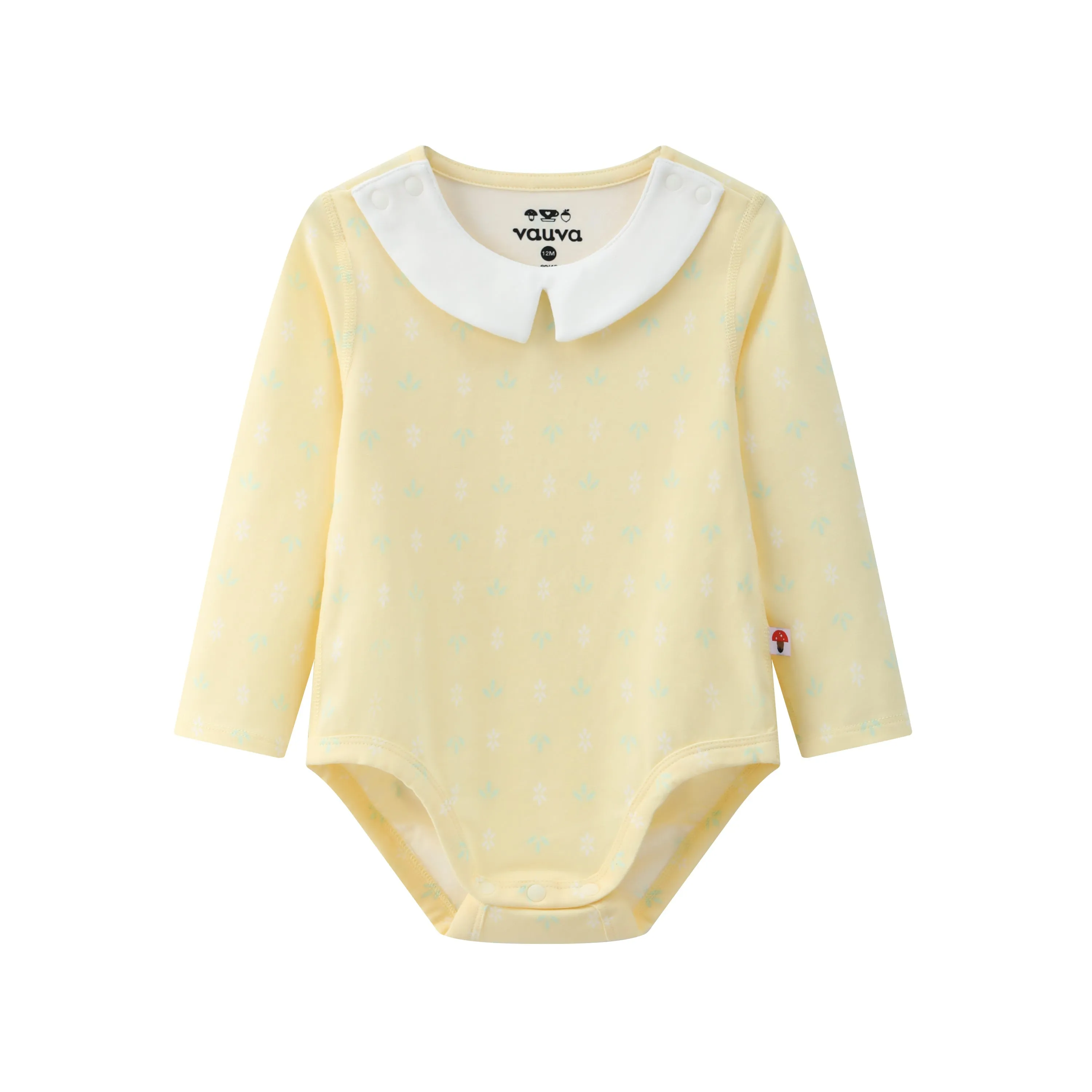 Vauva BBNS - Organic Cotton Square Collar Bodysuits (2-pack)