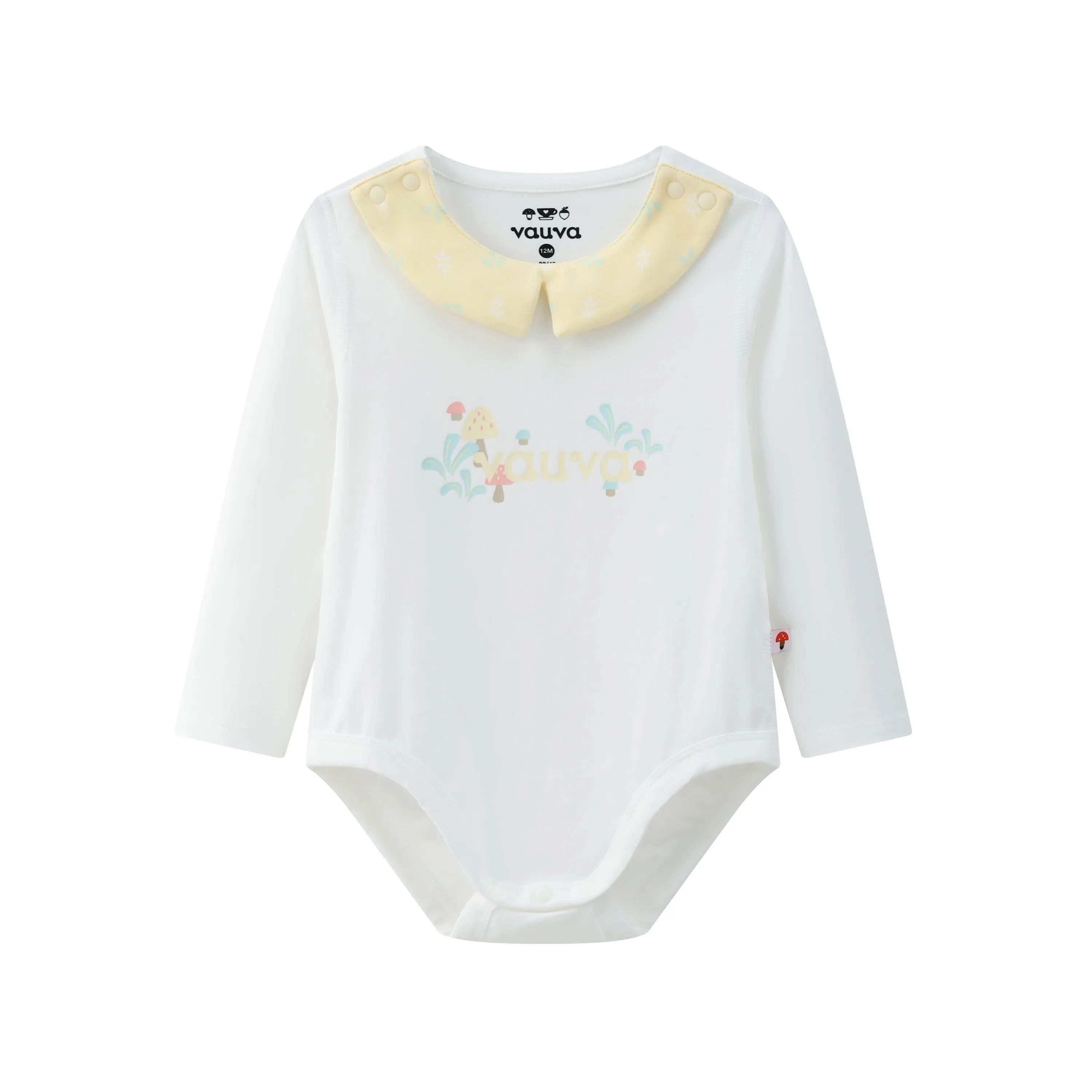 Vauva BBNS - Organic Cotton Square Collar Bodysuits (2-pack)