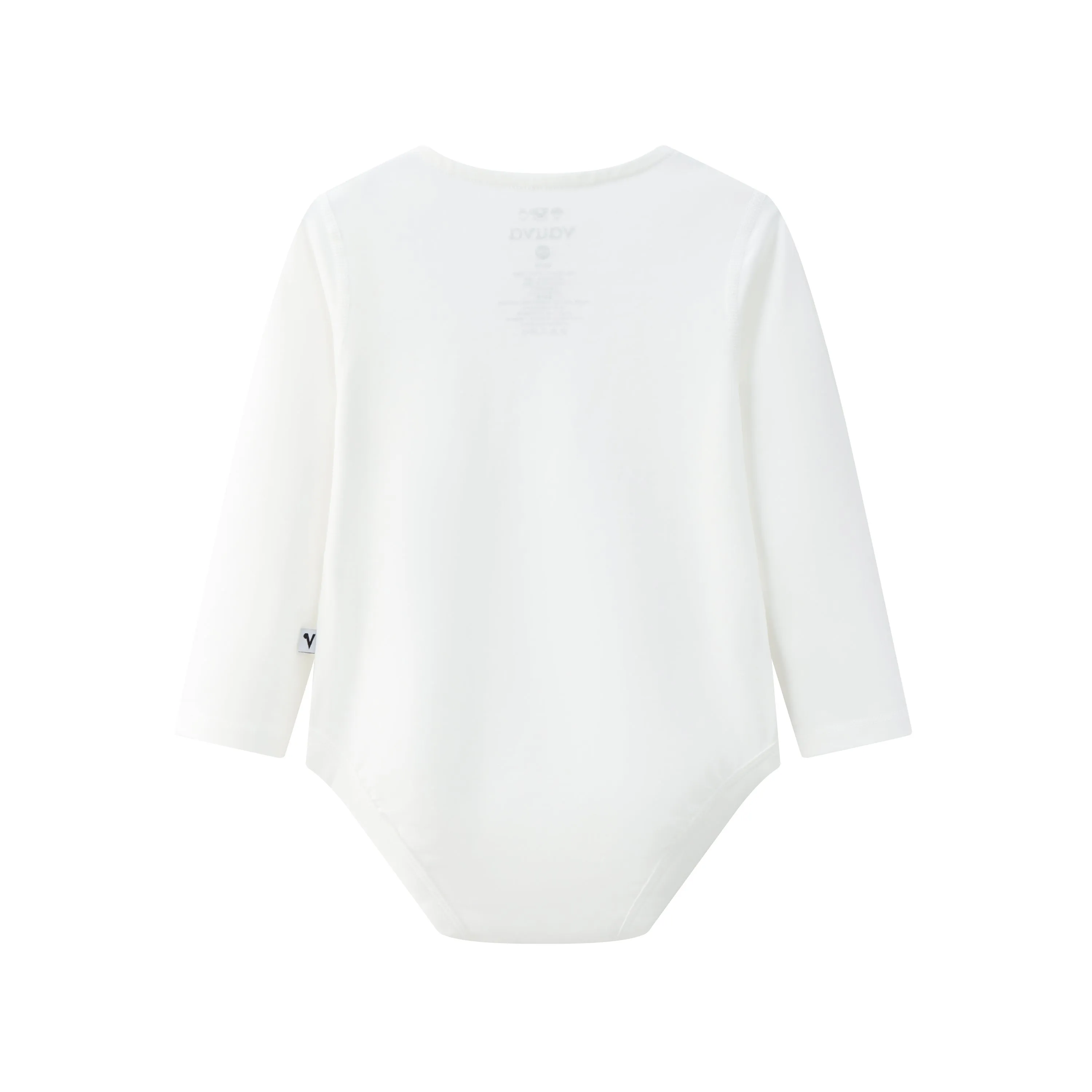 Vauva BBNS - Organic Cotton White Striped Pattern Bodysuits (2-pack)