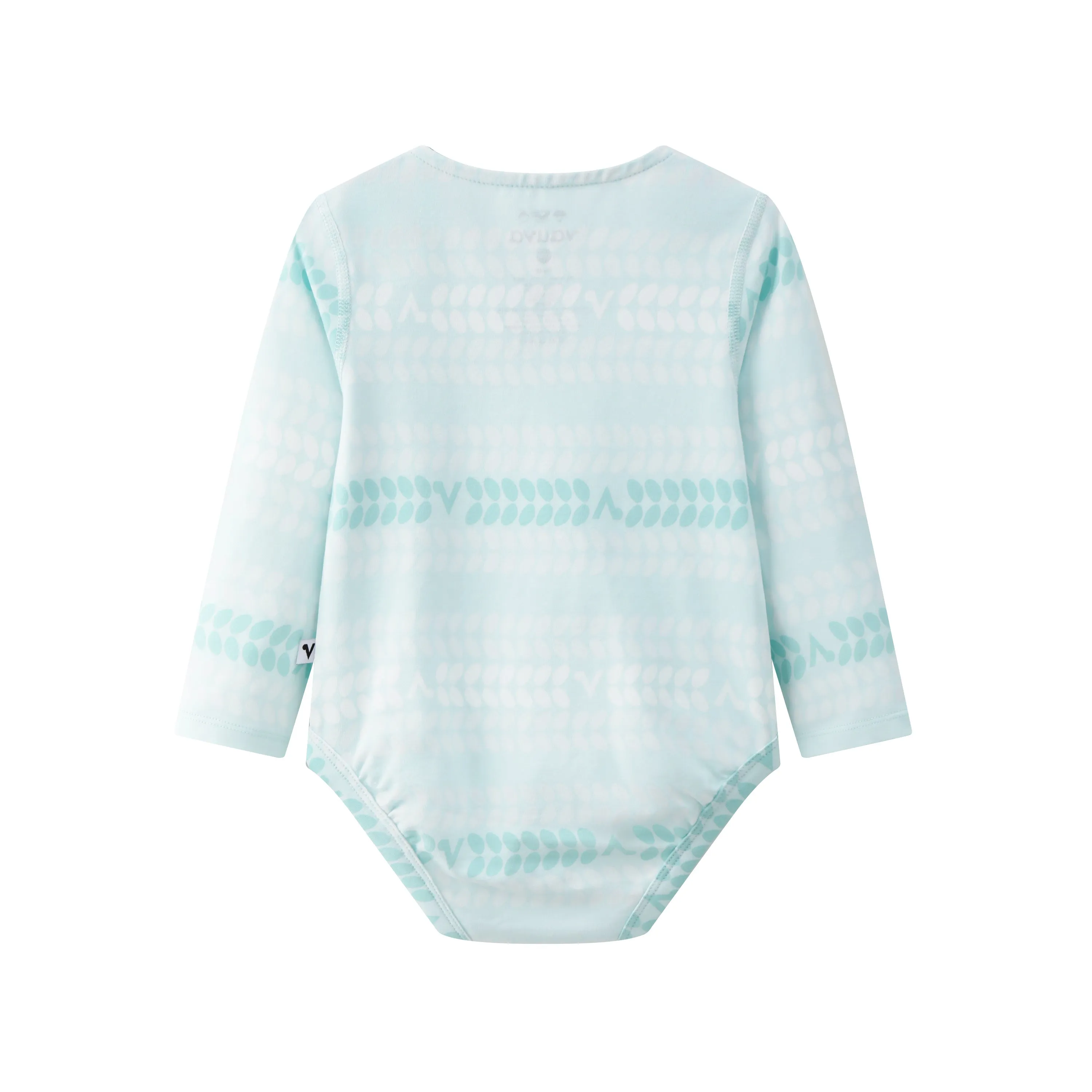 Vauva BBNS - Organic Cotton White Striped Pattern Bodysuits (2-pack)