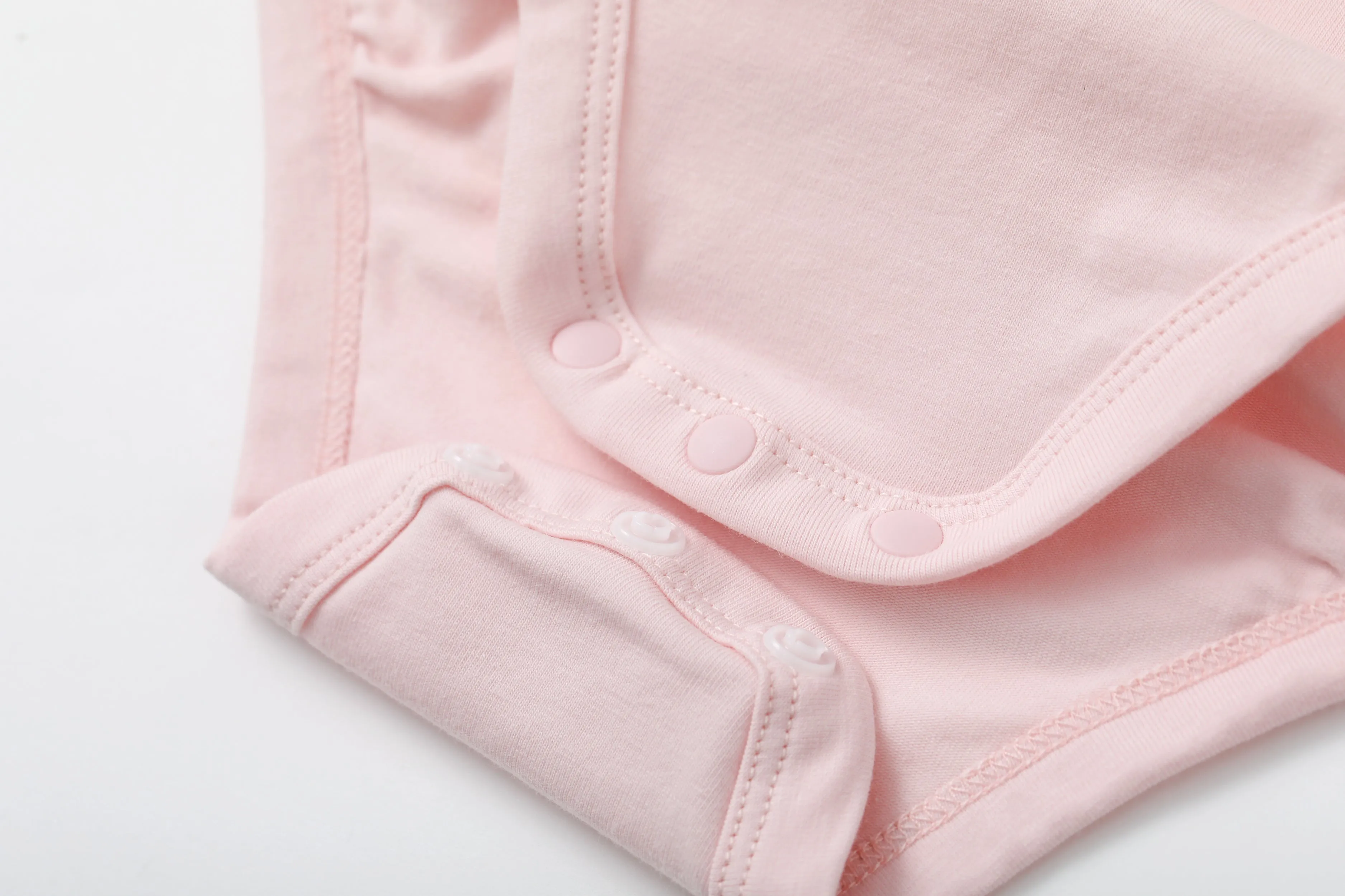 Vauva BBNS - Organic Pink Floral Cotton Bodysuits (2-pack)