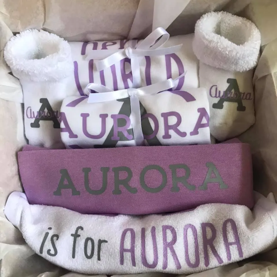 Welcome Baby Box Light Purple