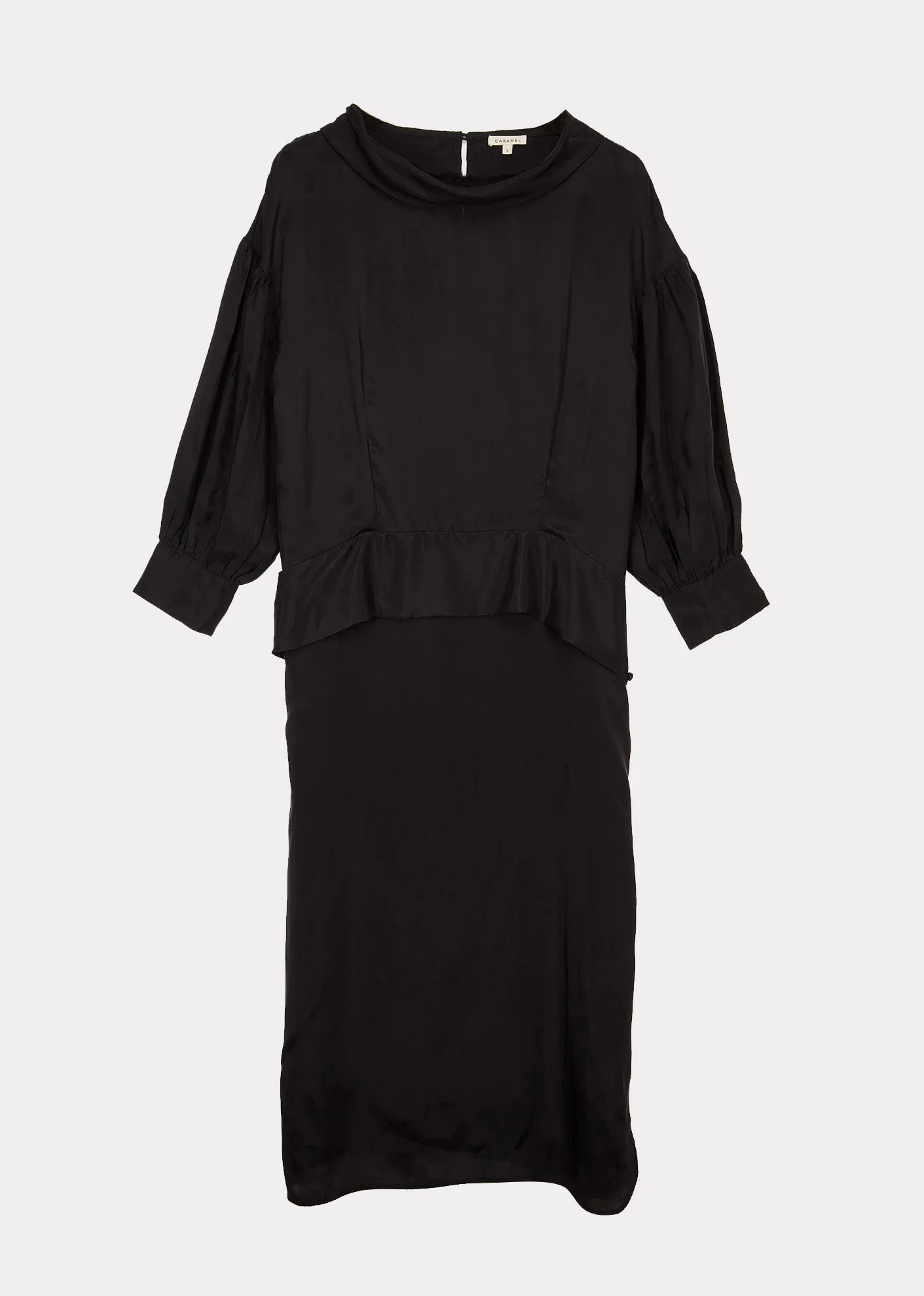WOMAN BELT DRESS - BLACK