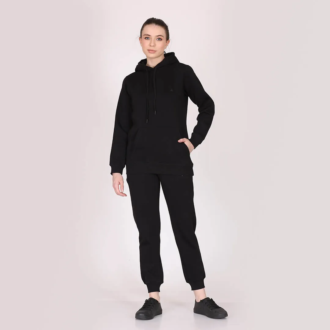 Women Basic Hoodie-Black