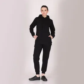 Women Basic Hoodie-Black