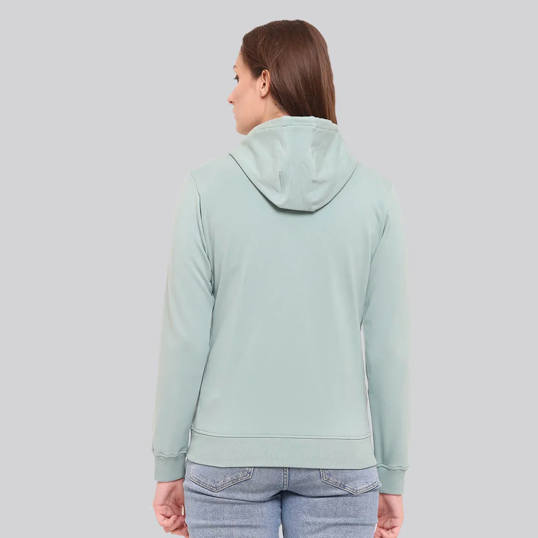Zipper Hoodie - Apple Green