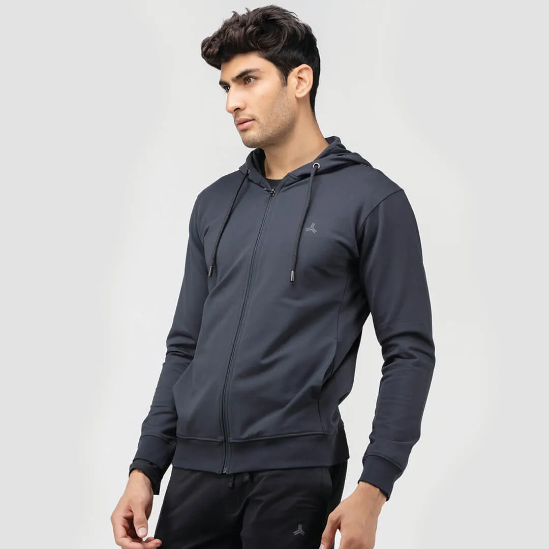 Zipper Hoodie - Charcoal Grey