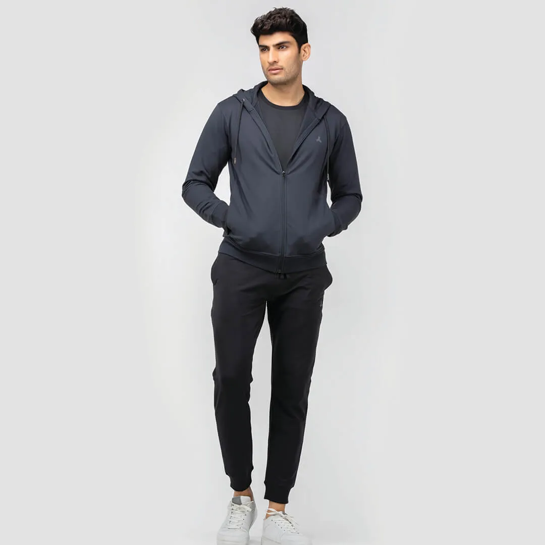 Zipper Hoodie - Charcoal Grey